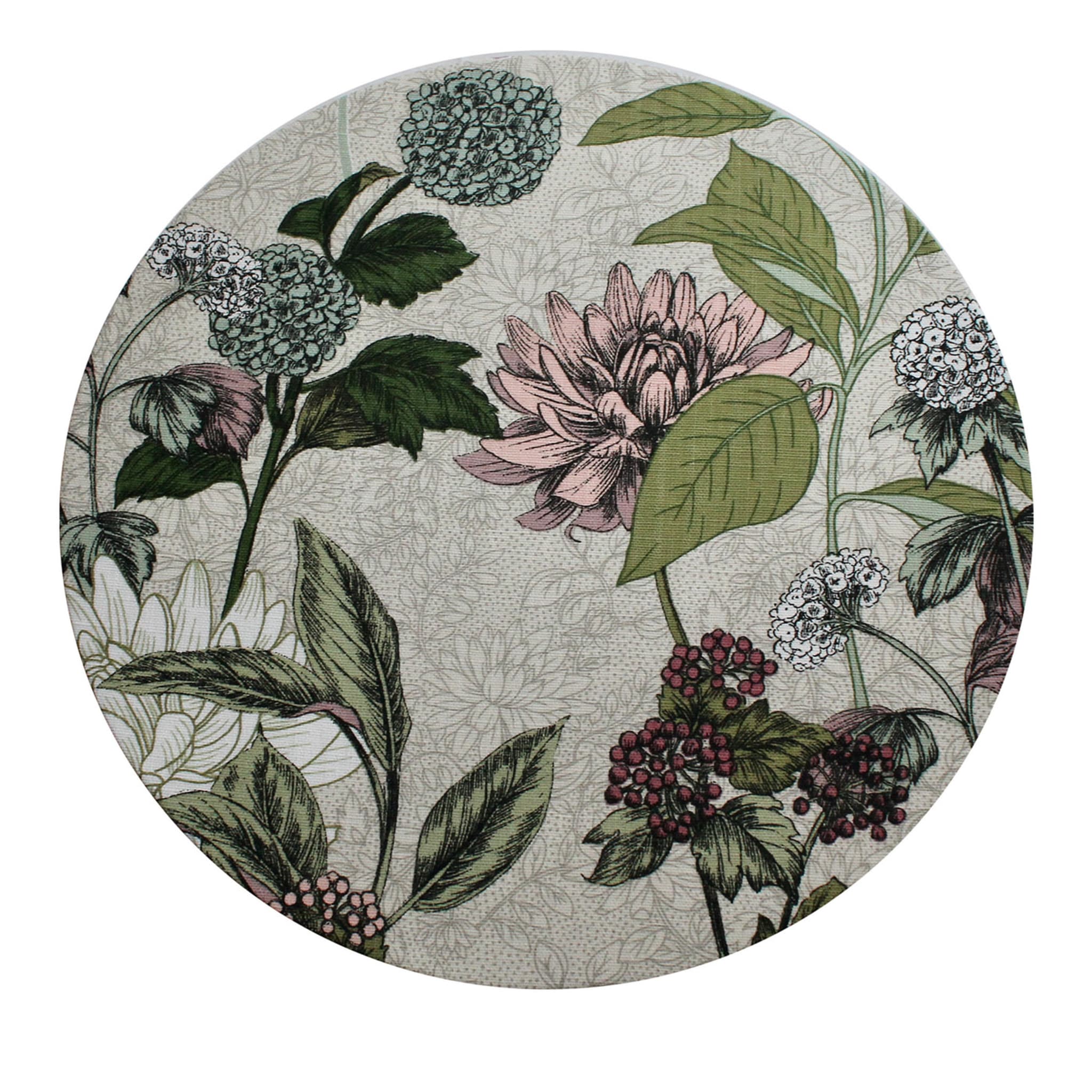 Cuffiette Flowers Round Polychrome Placemat #2 - Main view