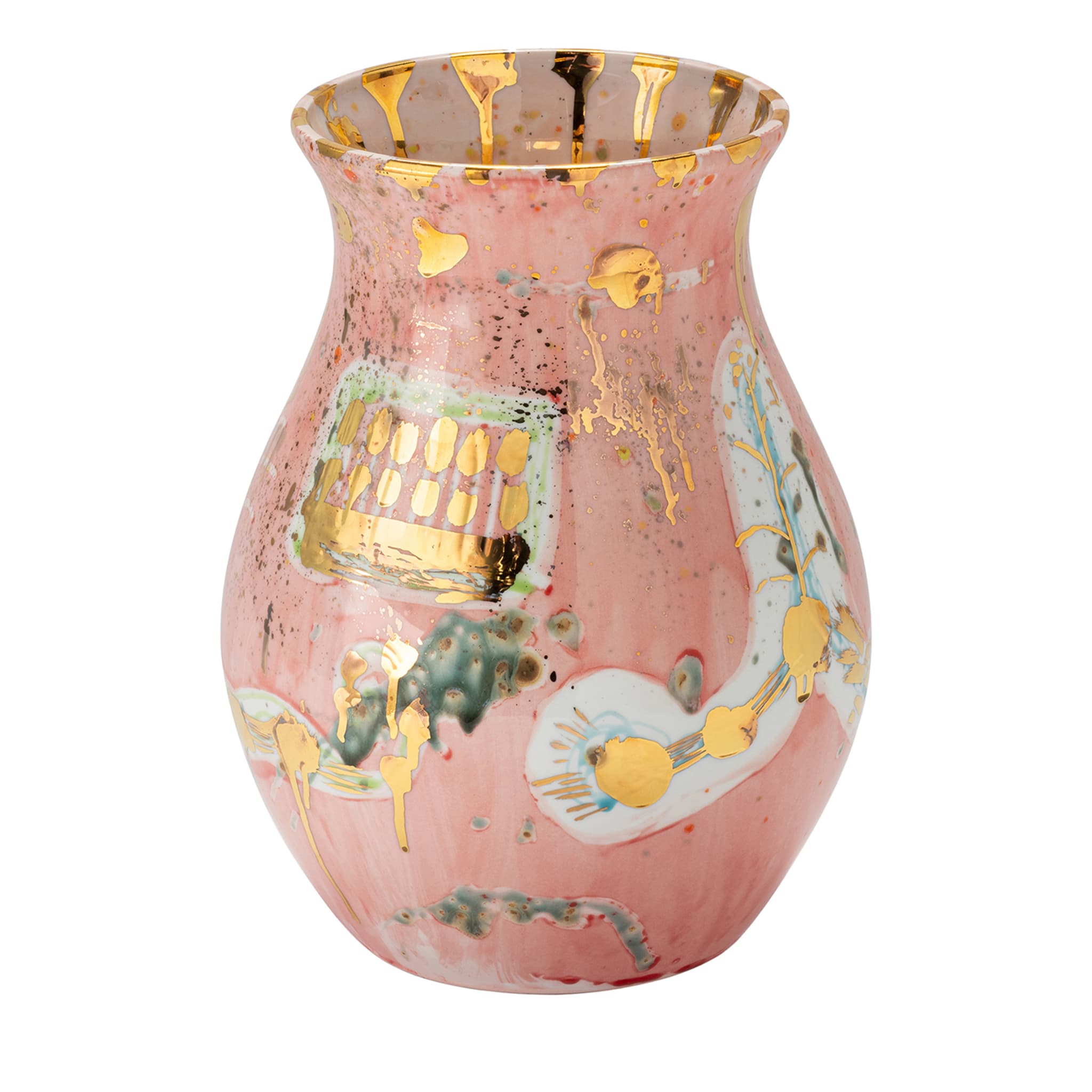 Vaso in porcellana rosa Afrodite - Vista principale