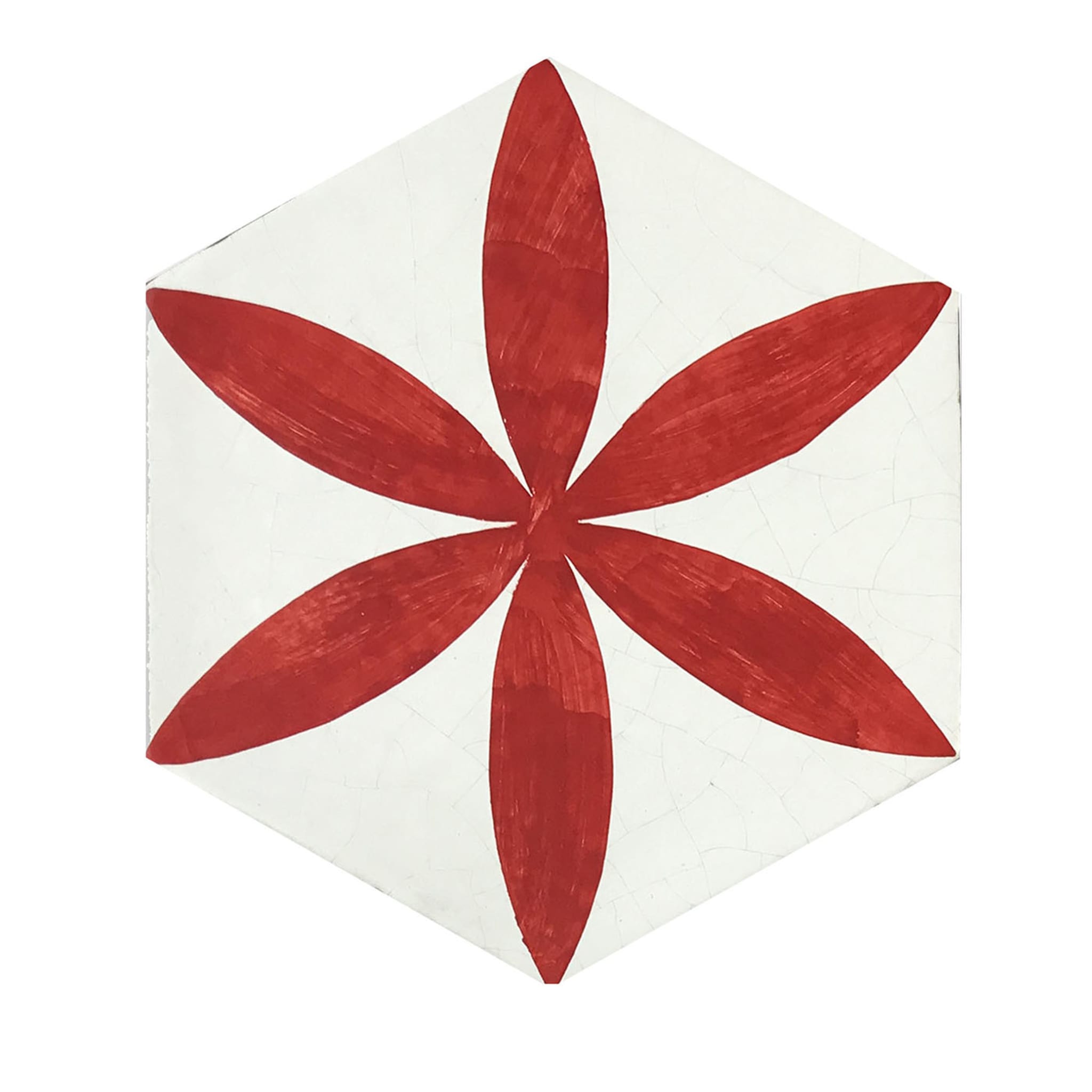 Daamè Set of 28 Hexagonal Red Tiles #1 - Main view