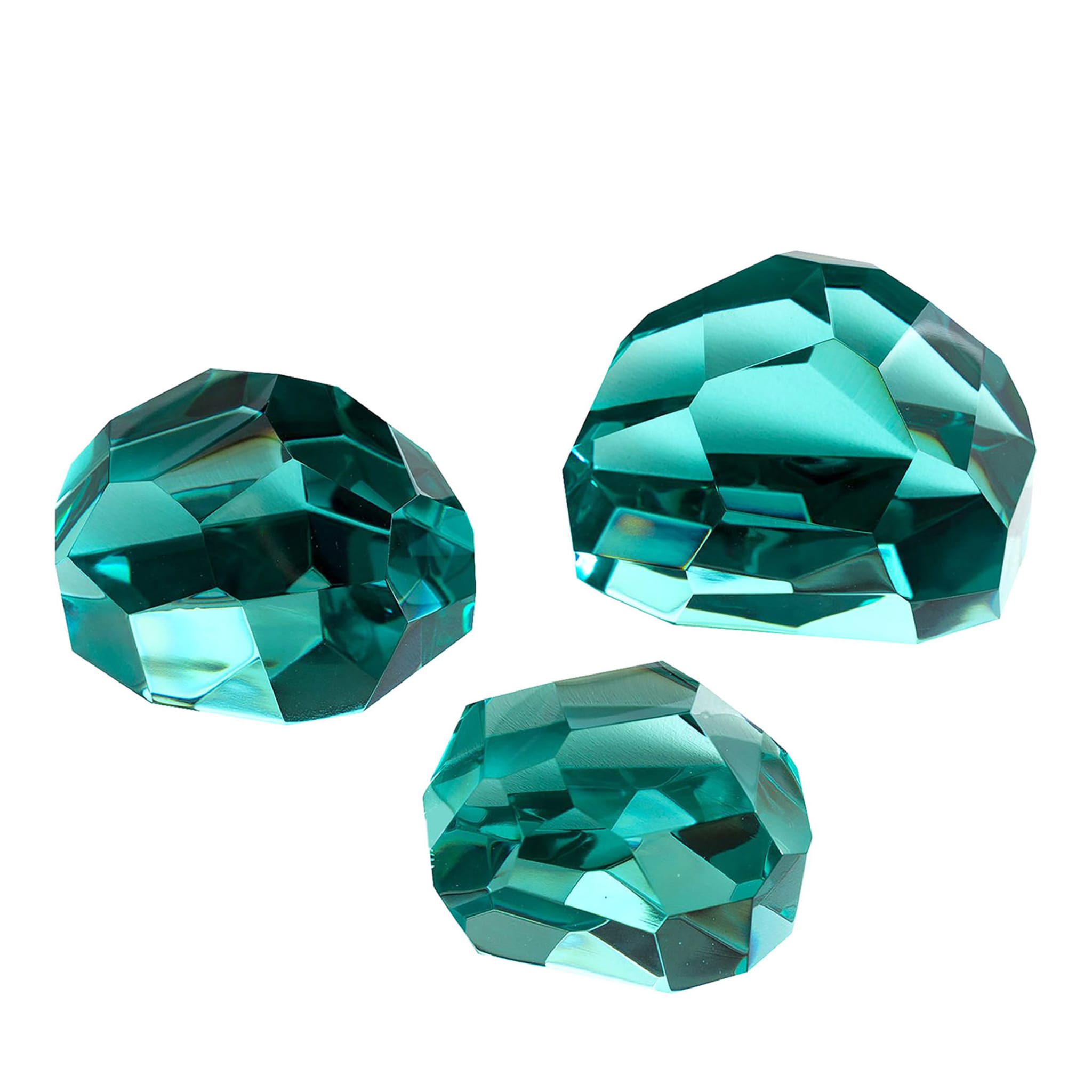Set di tre sculture di cristallo Gems - Vista principale