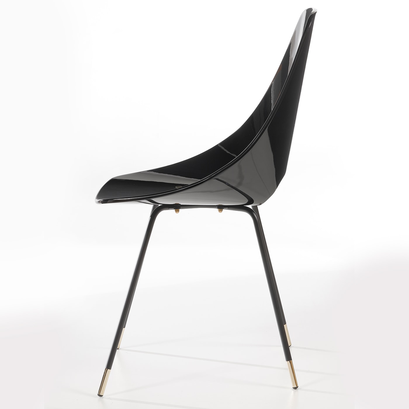 lacquered SIGNAL BLACK Medea Chair - Medea 1905