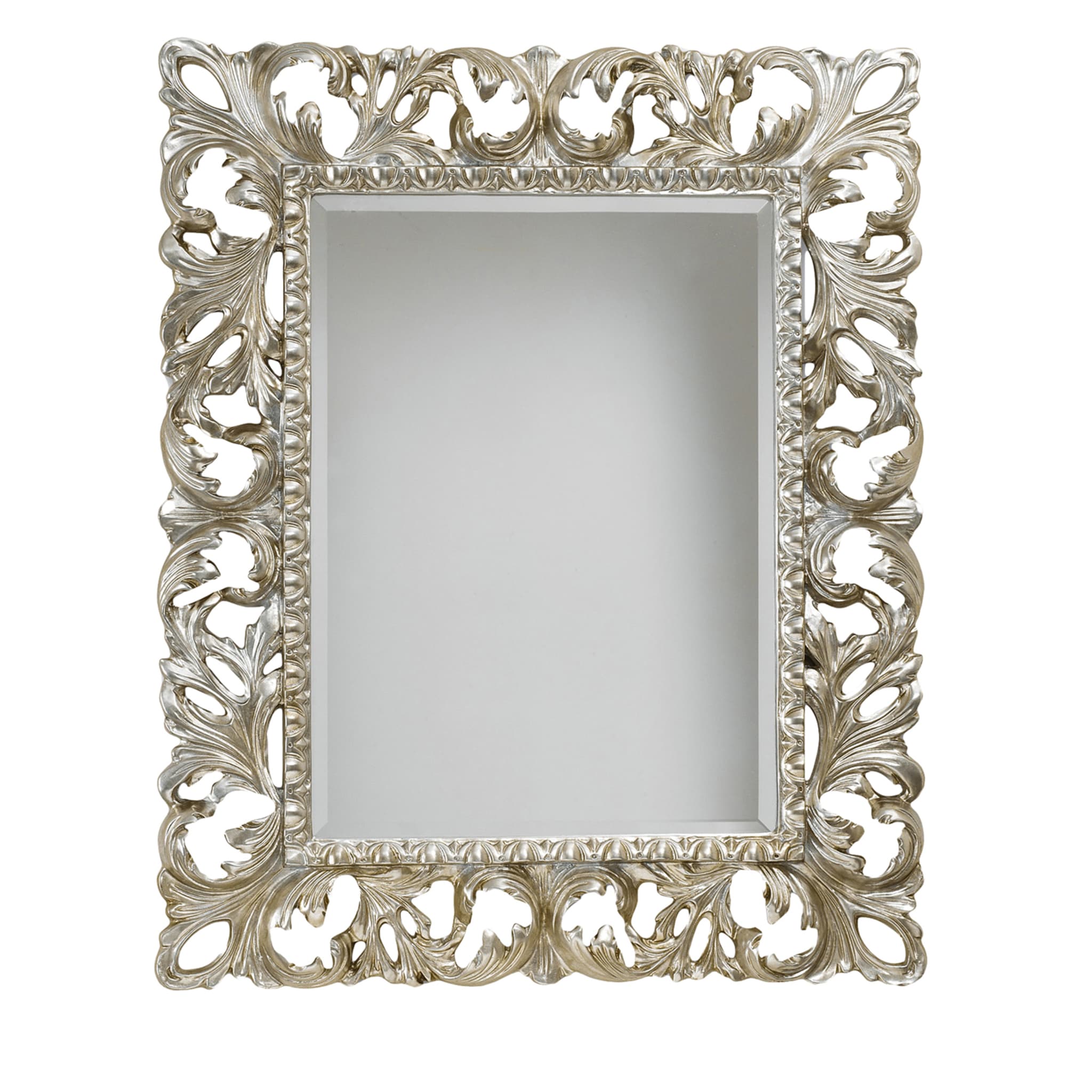 Specchio da parete Richelieu in foglia d'argento - Vista principale