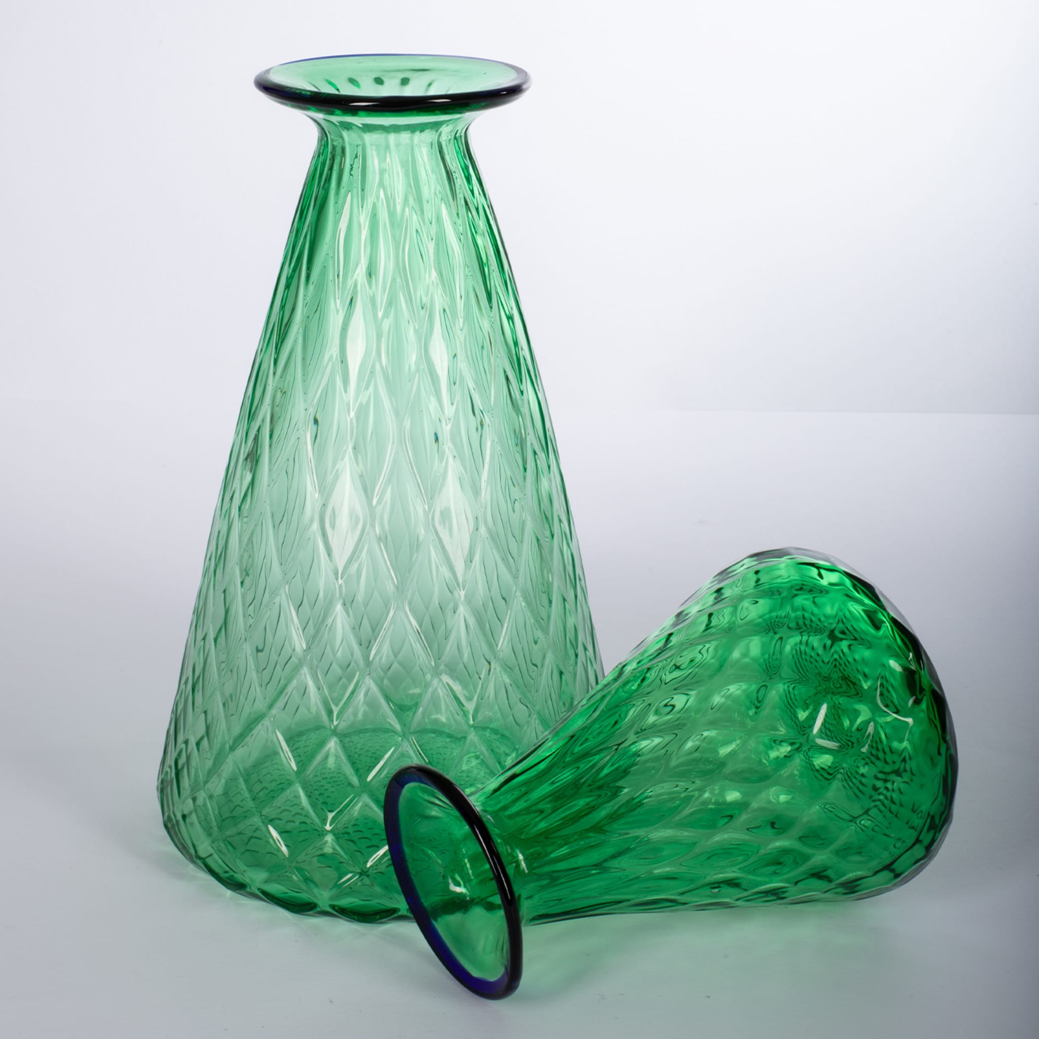 Balloton Set of 2 Conical Green Vases - Alternative view 2