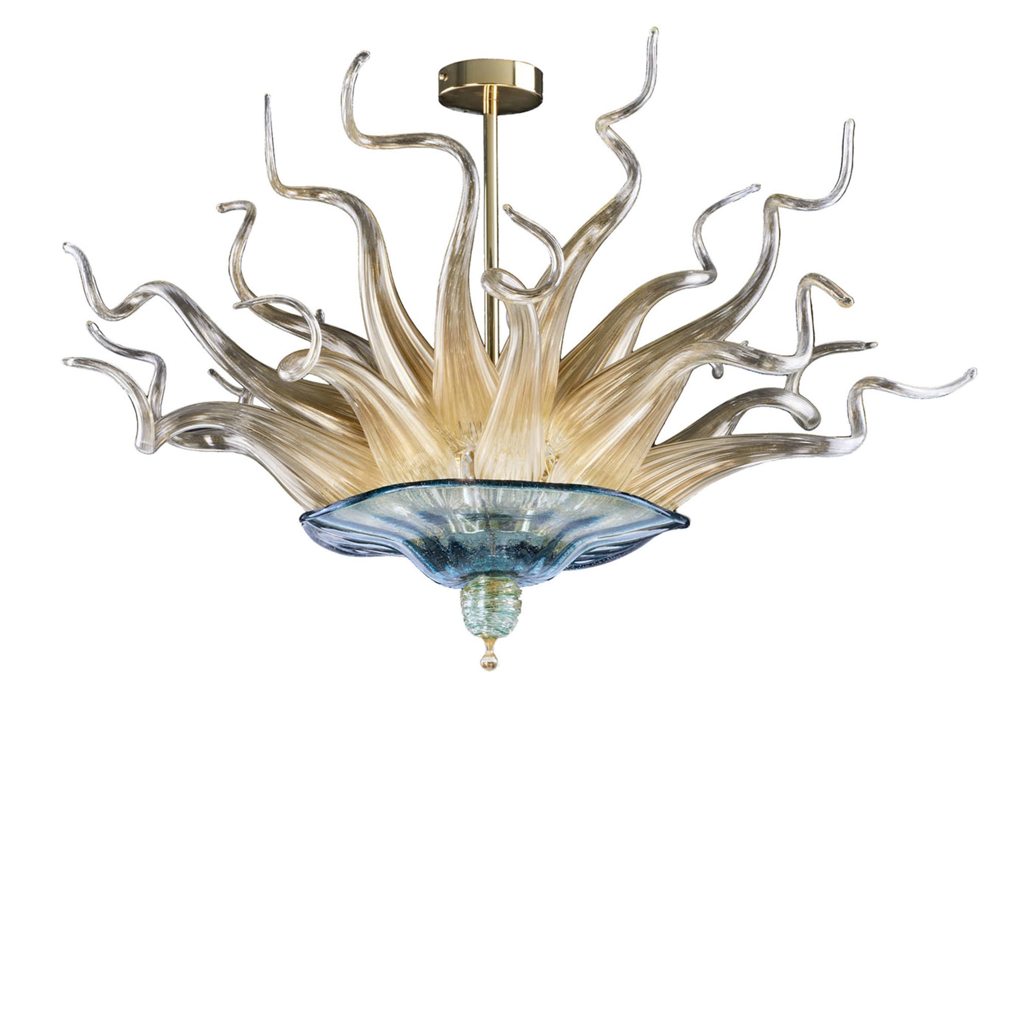 Lampadario verticale Medusa Gold - Vista principale