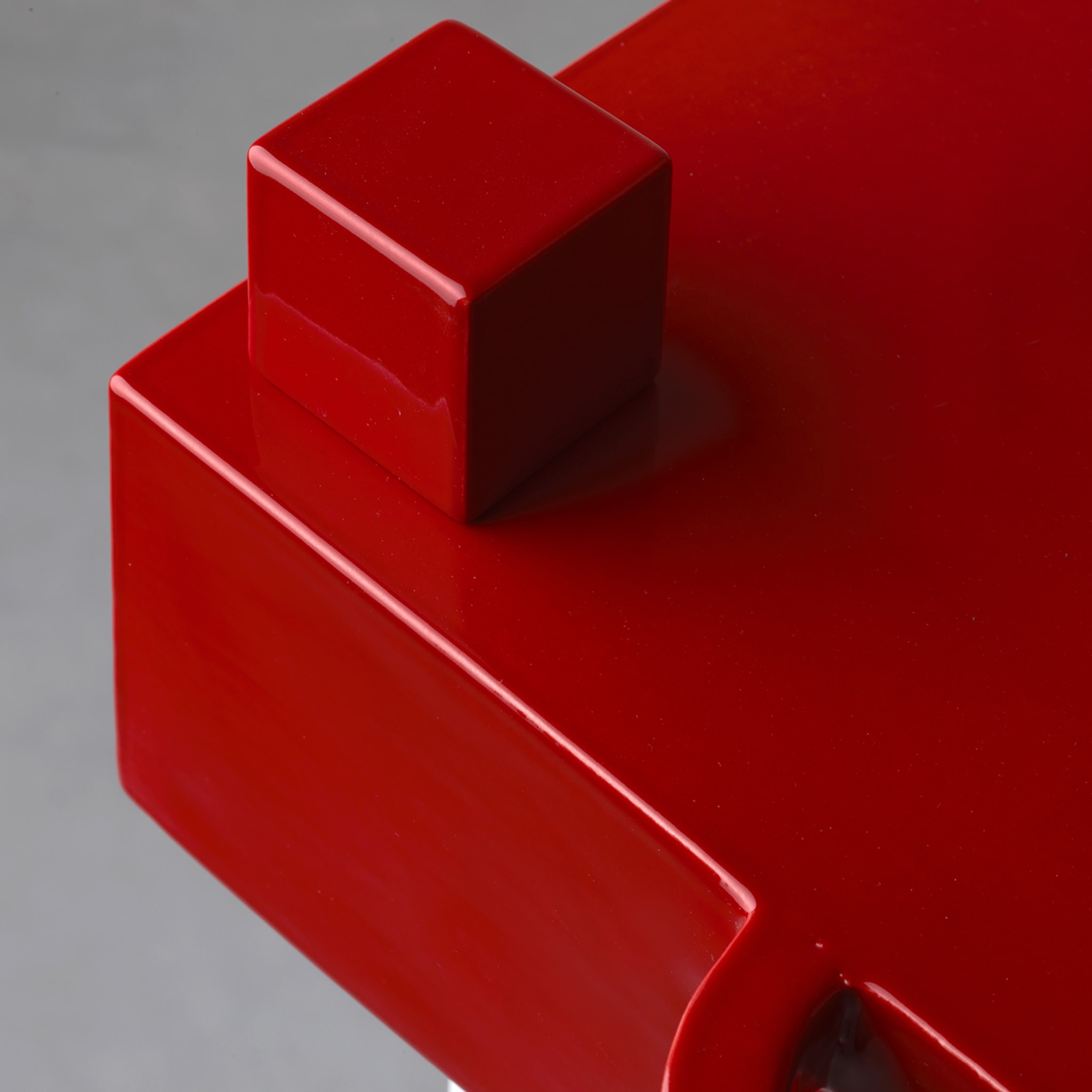 Paesaggi Square Red Sculpture by Nathalie Du Pasquier - Alternative view 1