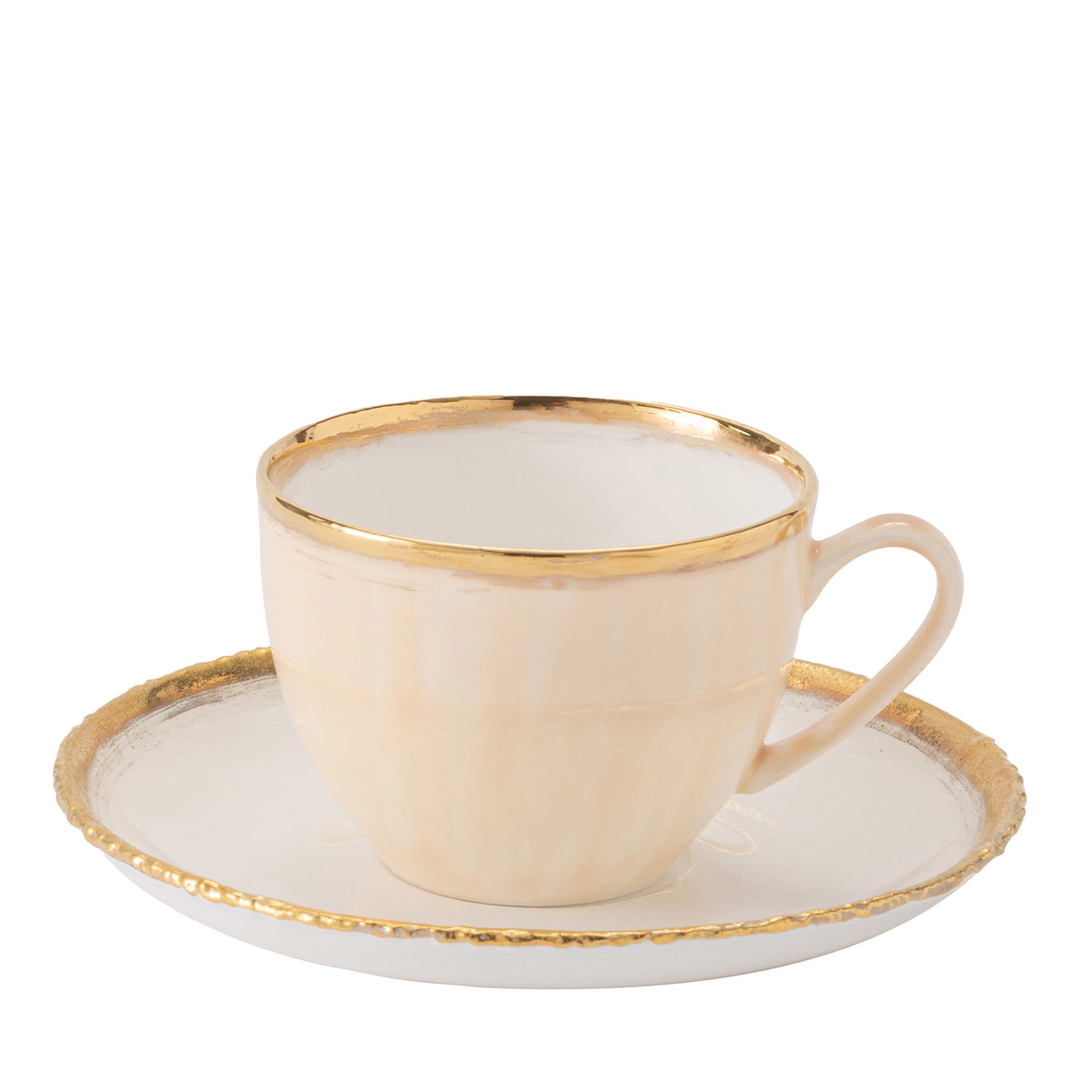 Michelangelo Bianco Juego de dos tazas de té y platillo  - Vista principal
