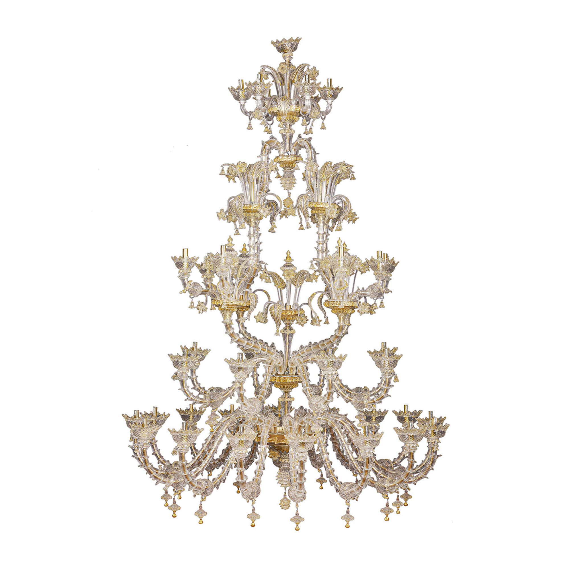 Rezzonico-style Gold and Crystal Chandelier #2 - Main view