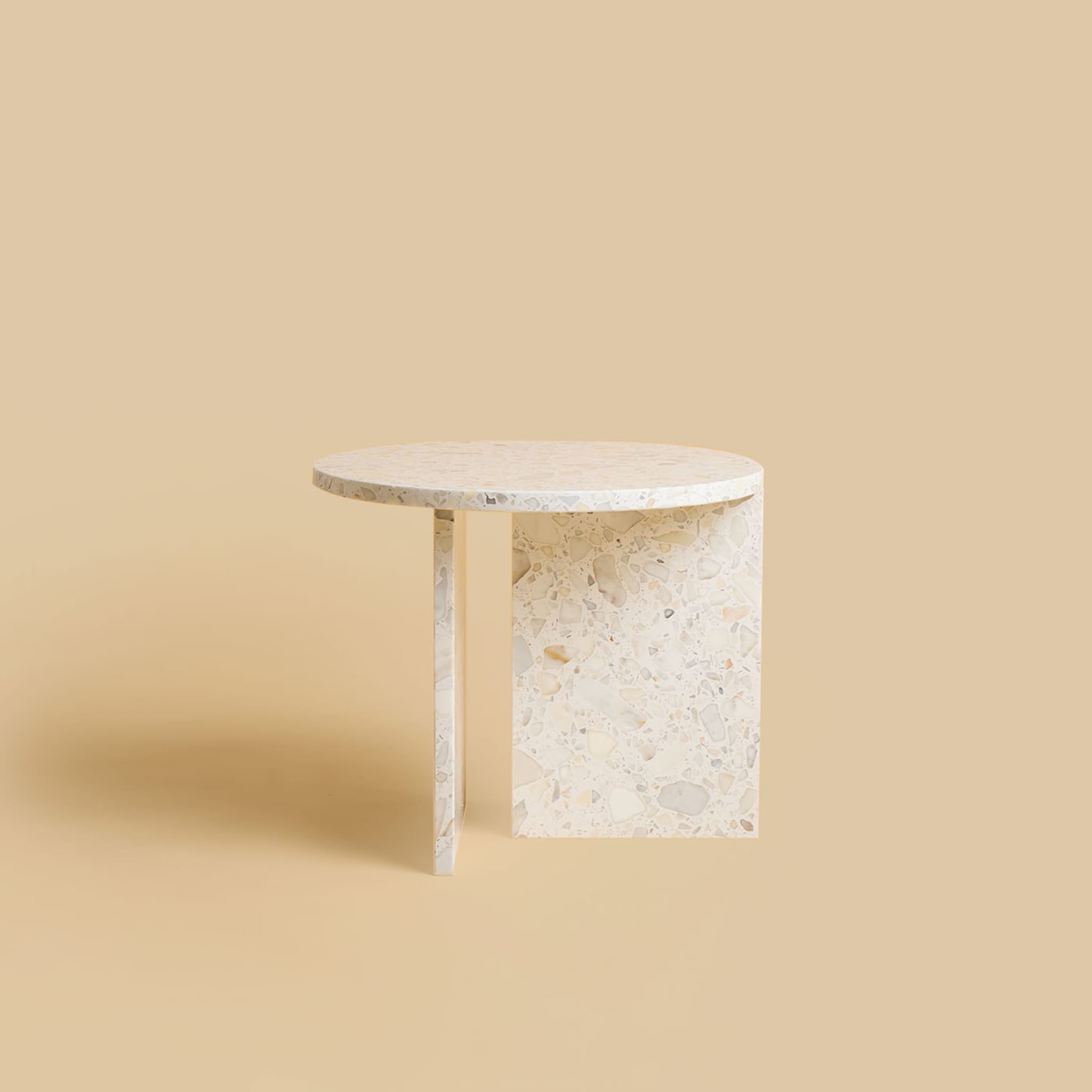 Kyushu Terrazzo Carrara Side Table - Alternative view 3