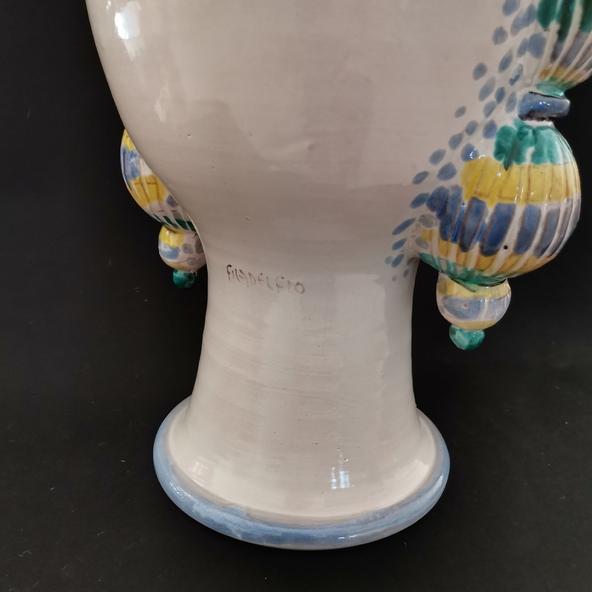 Head-Shaped Polychrome Vase - Alternative view 5