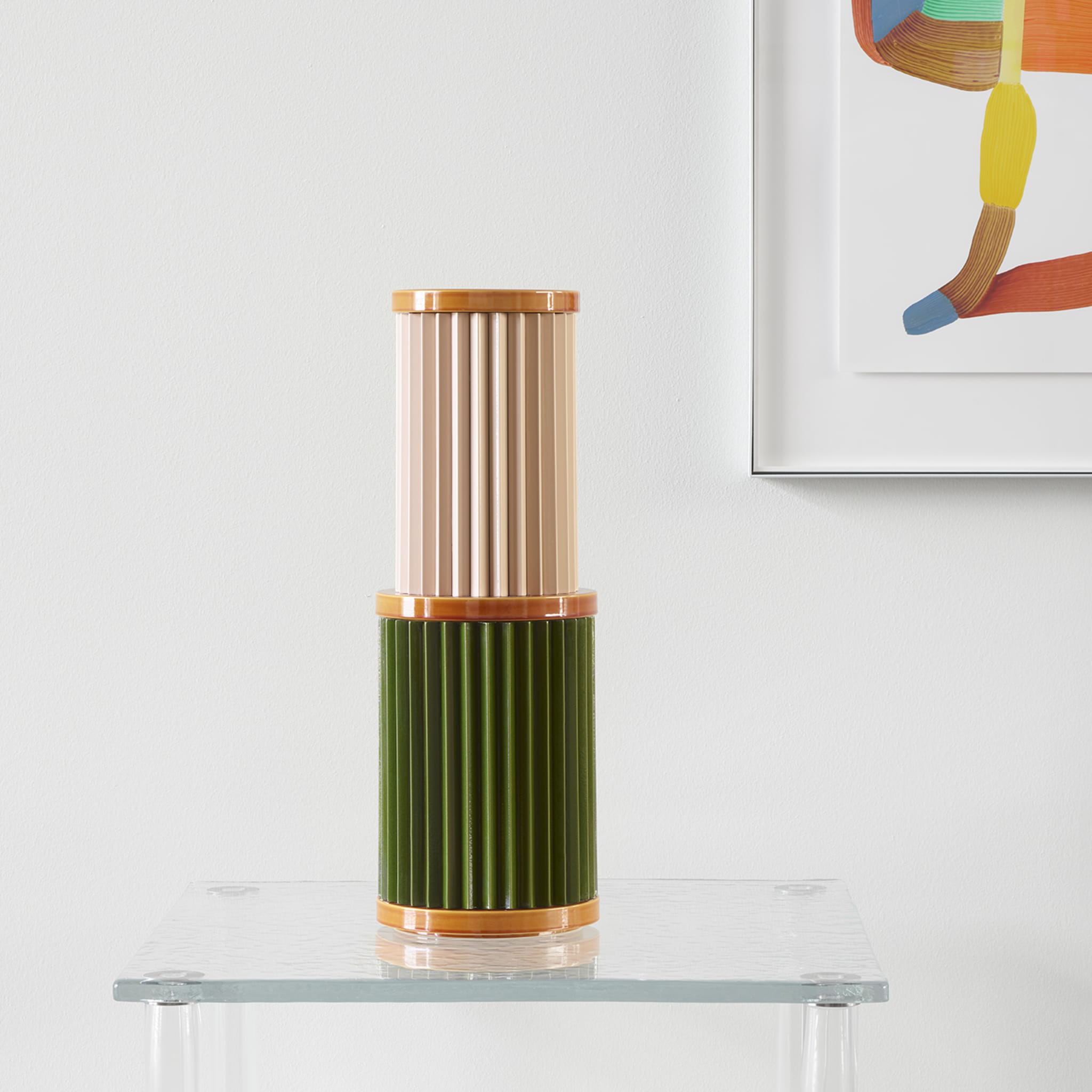 Rombini C Rose and Green Vase by Ronan & Erwan Bouroullec - Alternative view 2