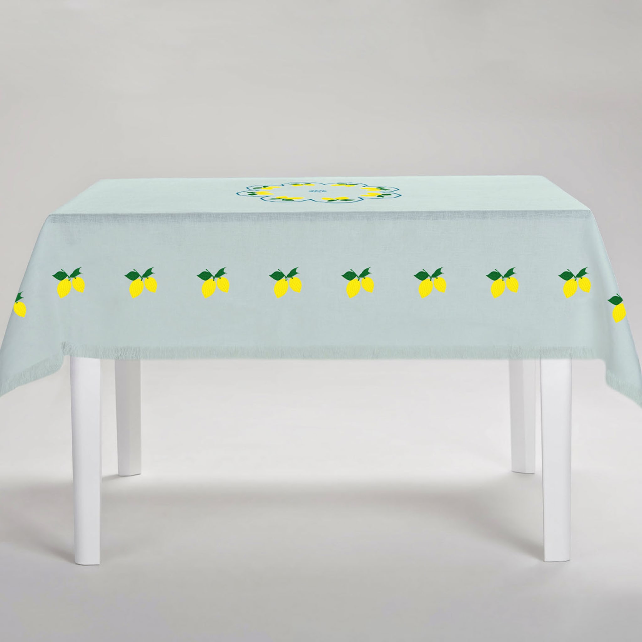 Limoni Multicolor Rectangular Turquoise Tablecloth - Alternative view 1