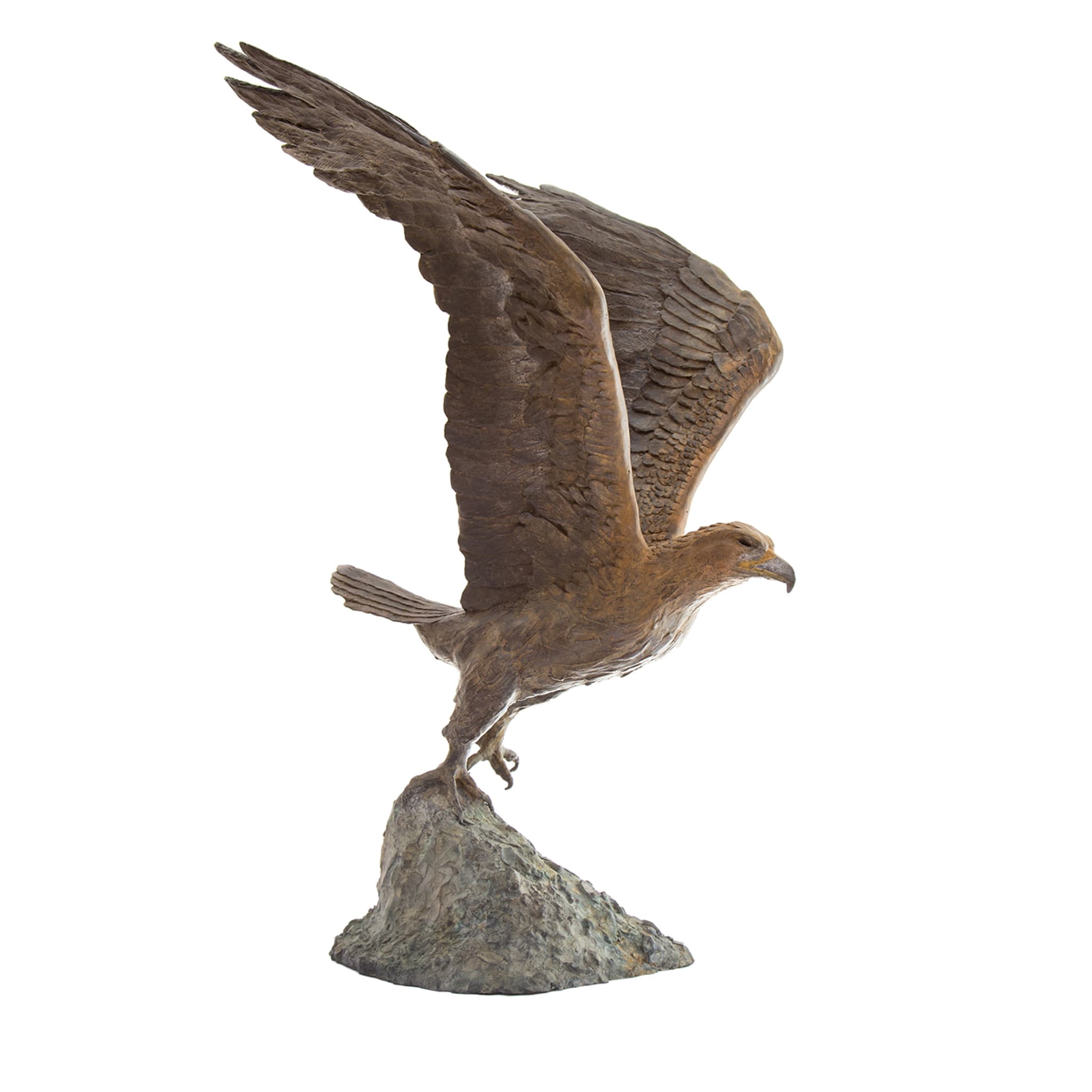 Sculpture en cristal. Représentant la tête d'un aigle. …