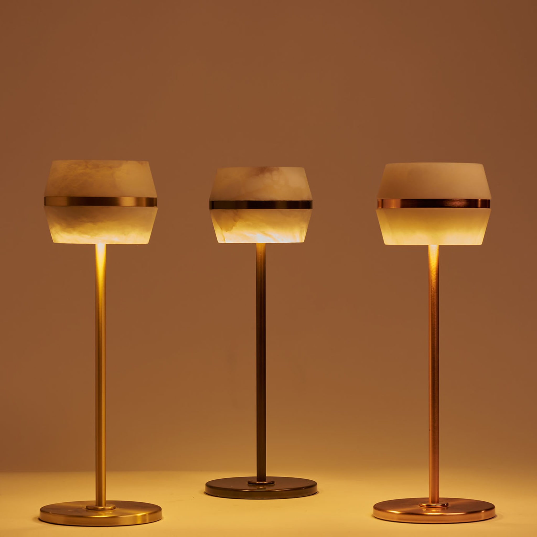 "Tommy" Table Lamp in Satin Copper - Alternative view 2