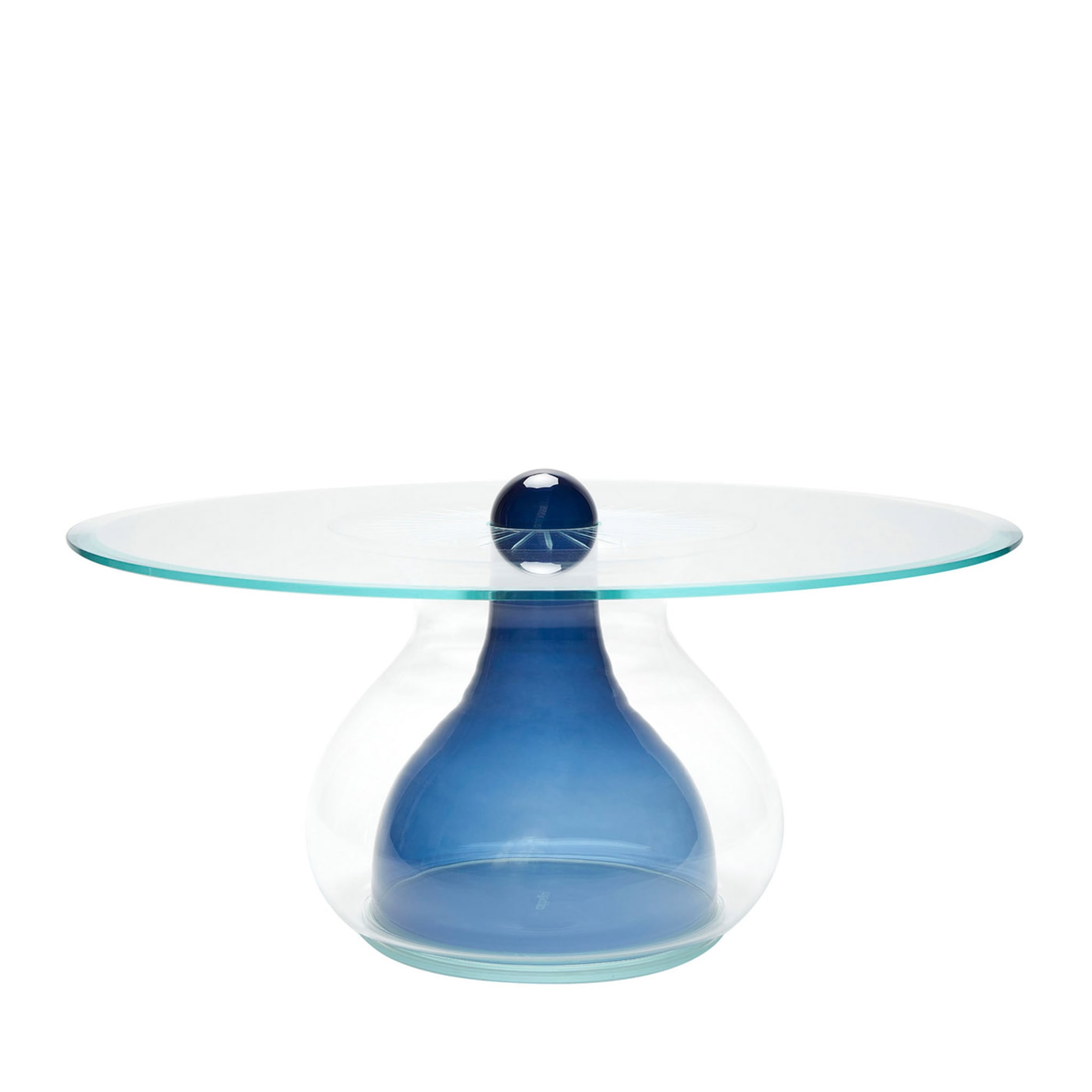 Avio Blue Miya Low Coffee Table - Collector's Edition by Elena Salmistraro - Main view
