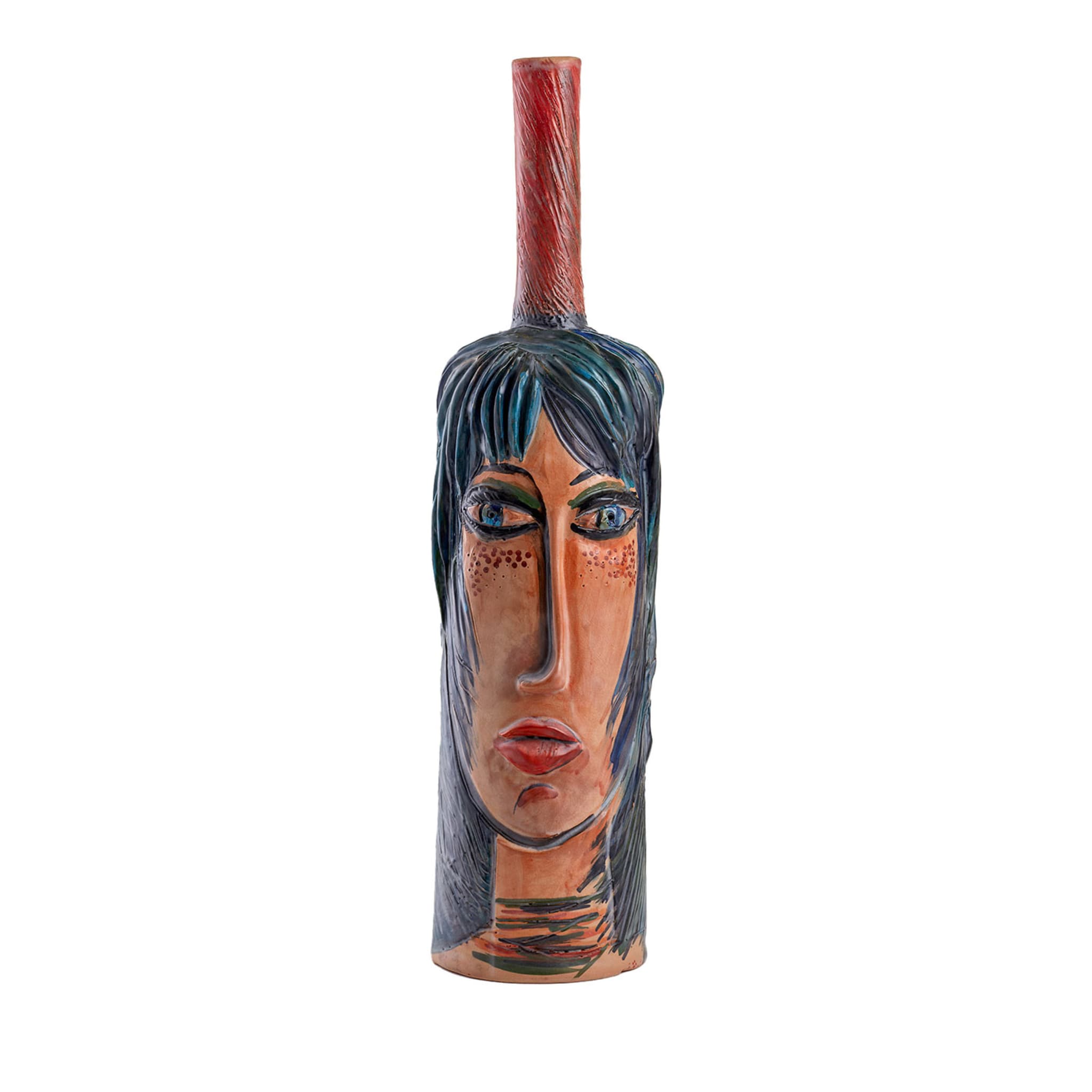 Anthropomorphic-Inspired H55 Polychrome Bottle/Sculpture #2 - Main view