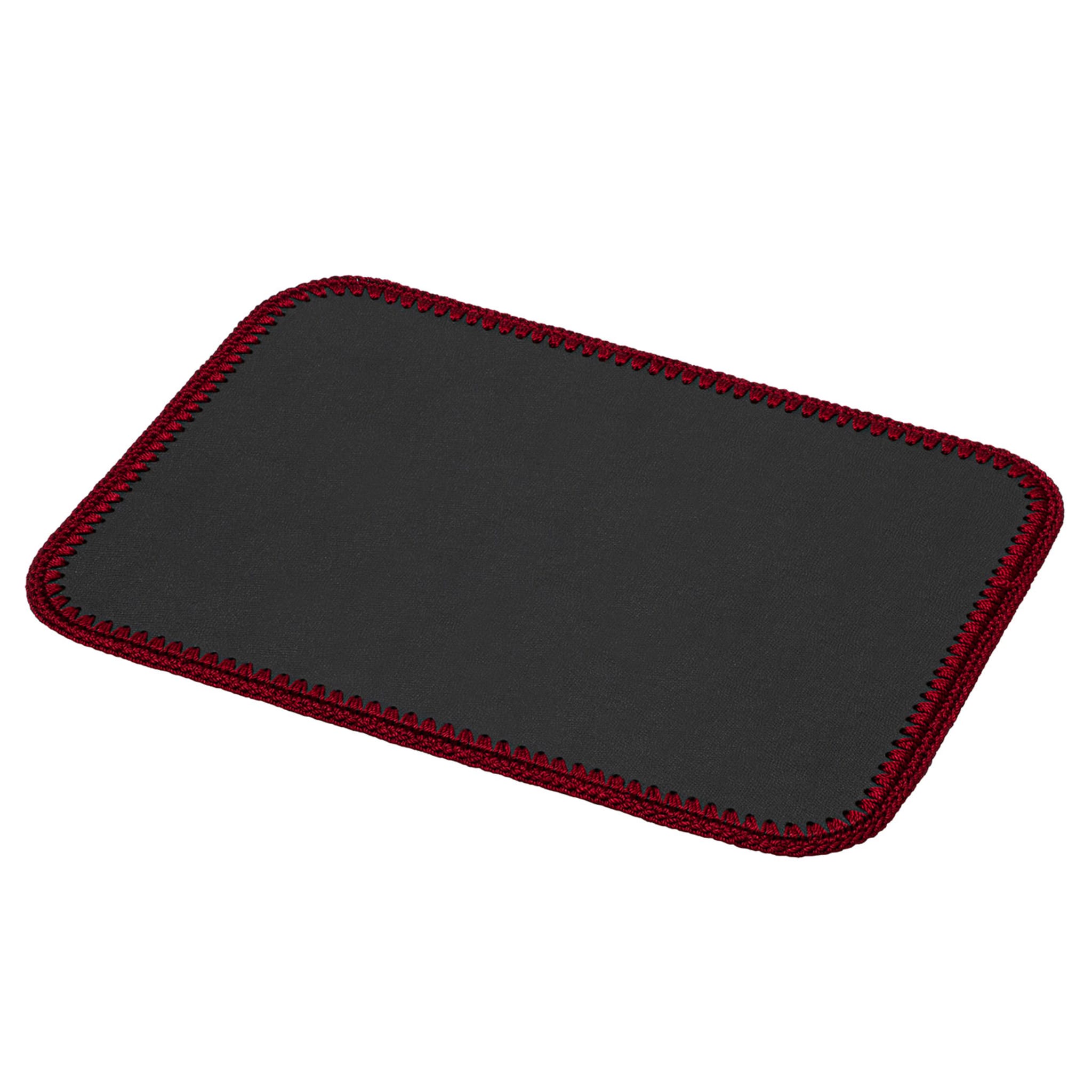 Rochelle Leather & Crochet Placemats Rectangular - Red - Alternative view 2