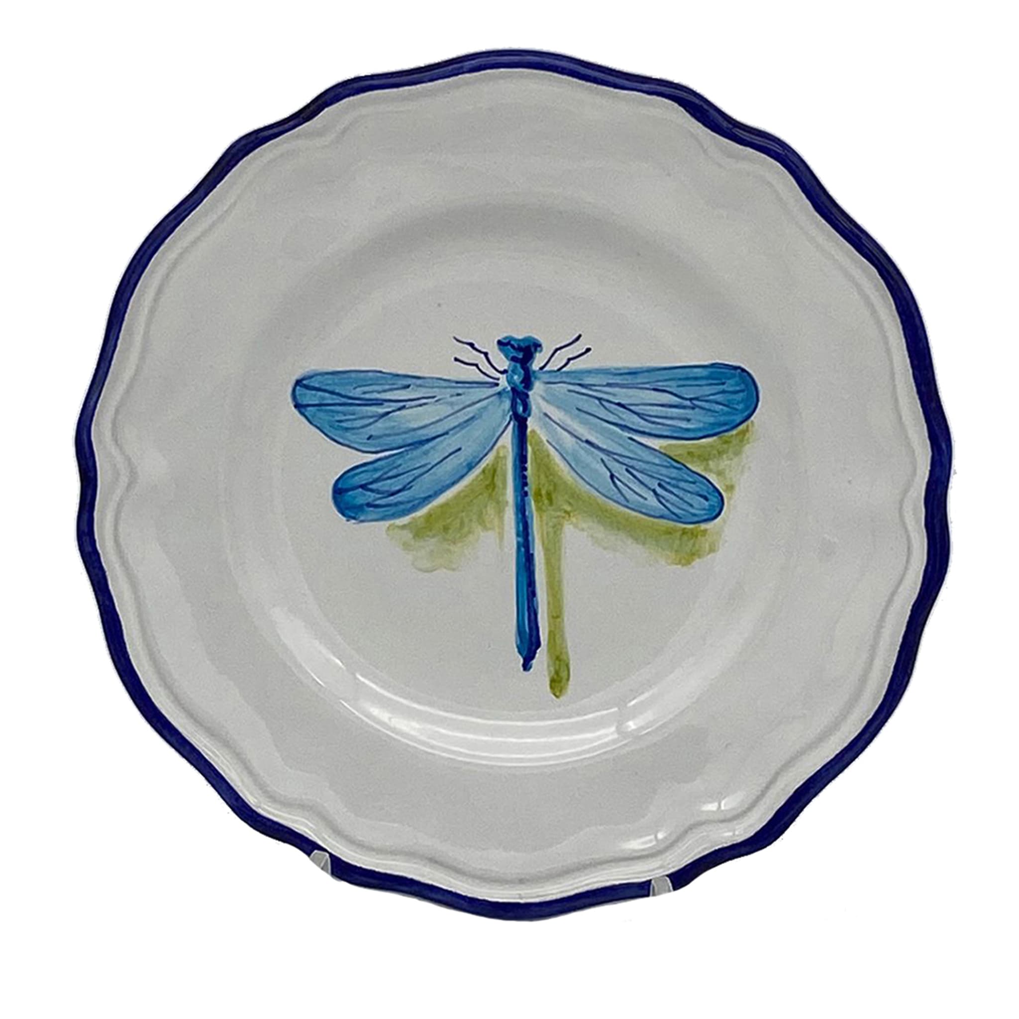 Insetti Blue Dinner Plate - Main view