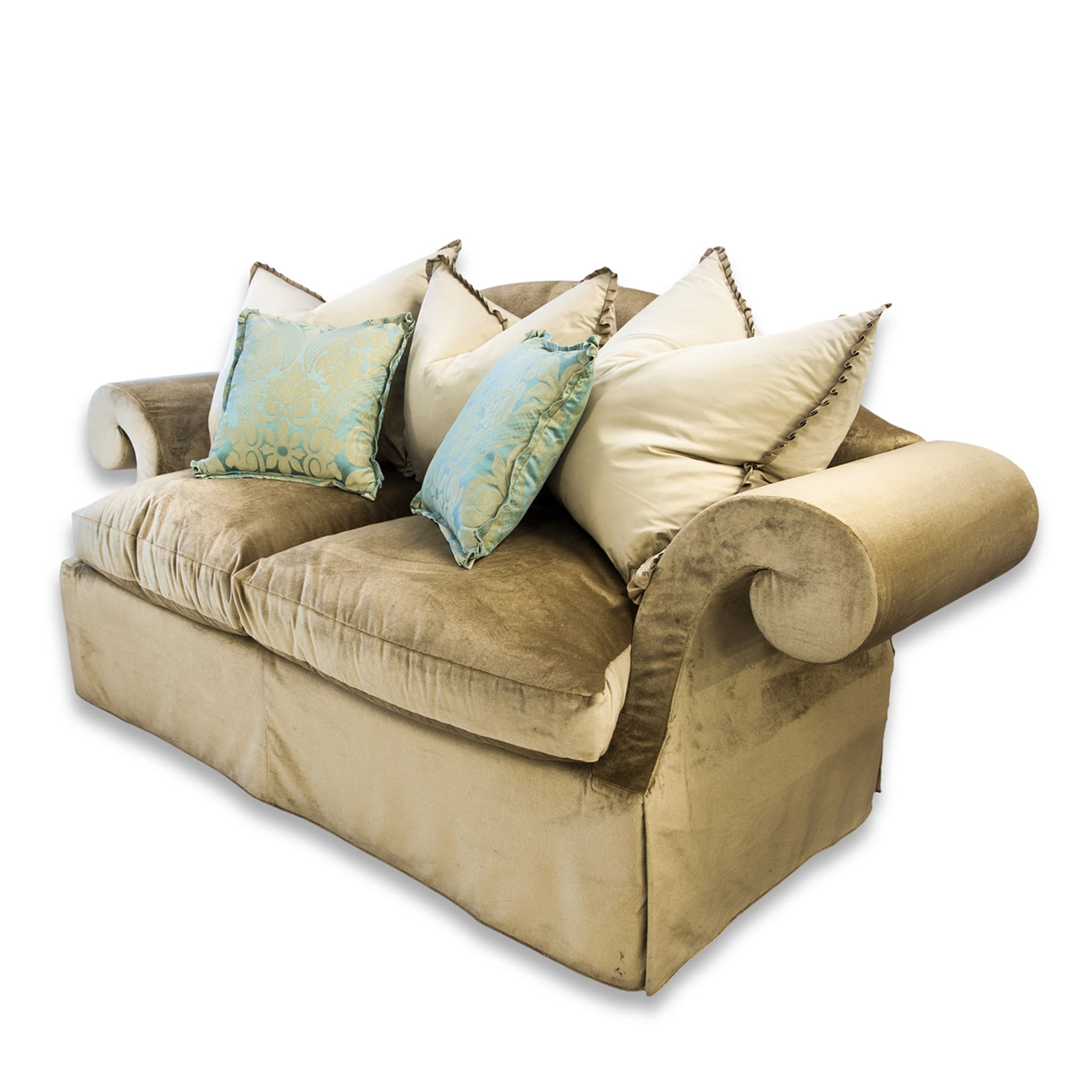 Light Taupe La Salute Sofa with Hugging Cushions - Alternative view 1