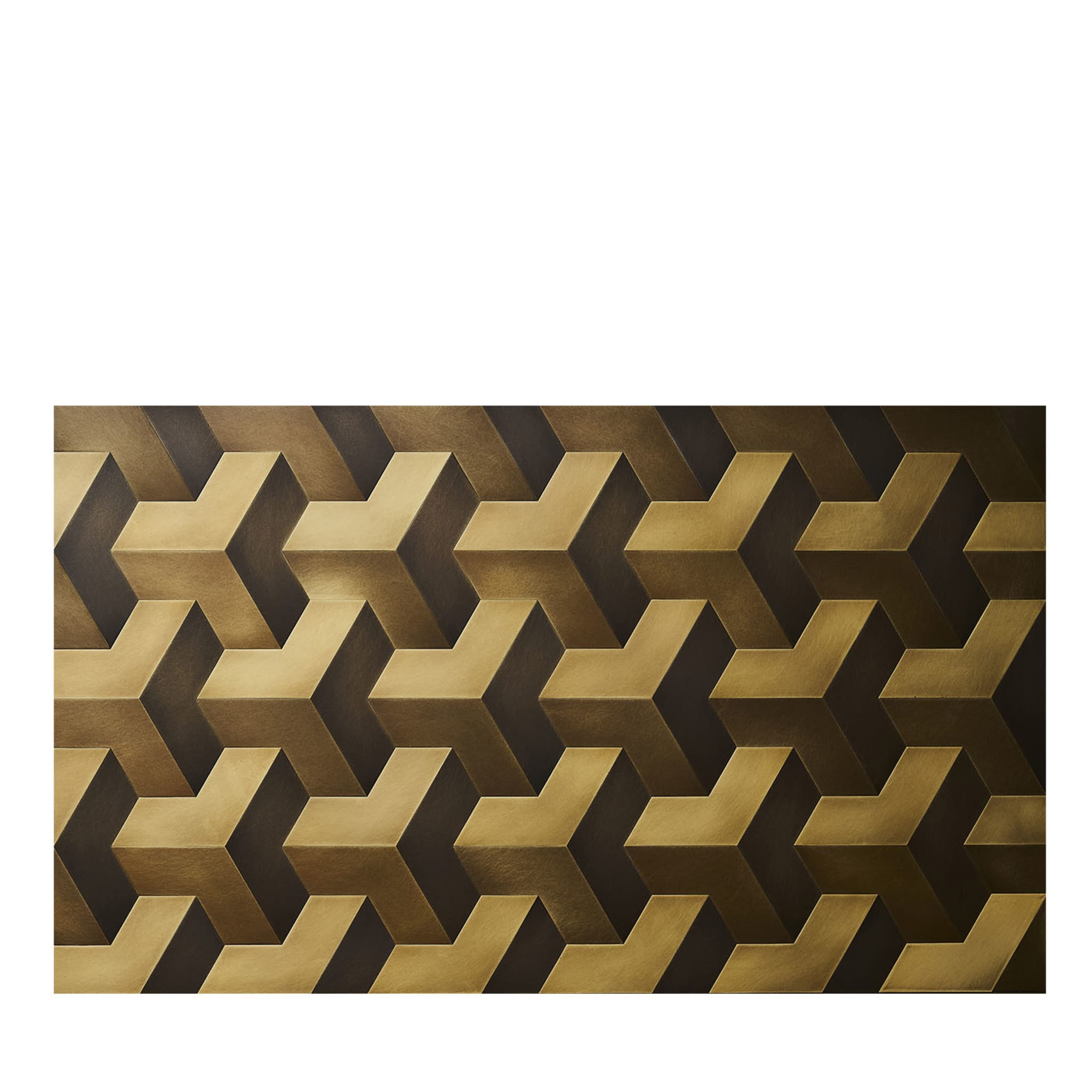 Trio 3D Orbitale Set of 20 Burnished-Brass Tiles - Main view