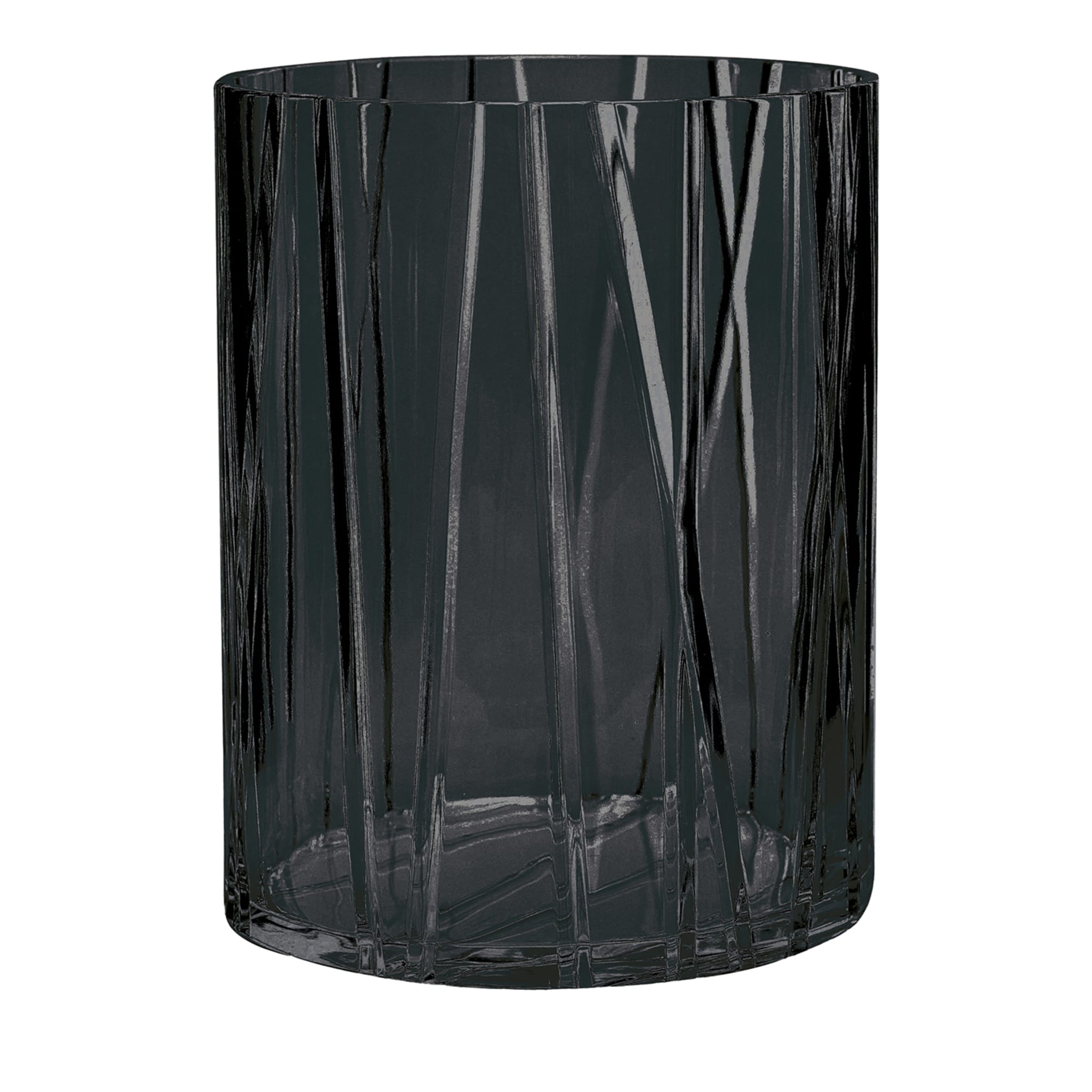 Manhattan Black Big Glass Vase - Main view
