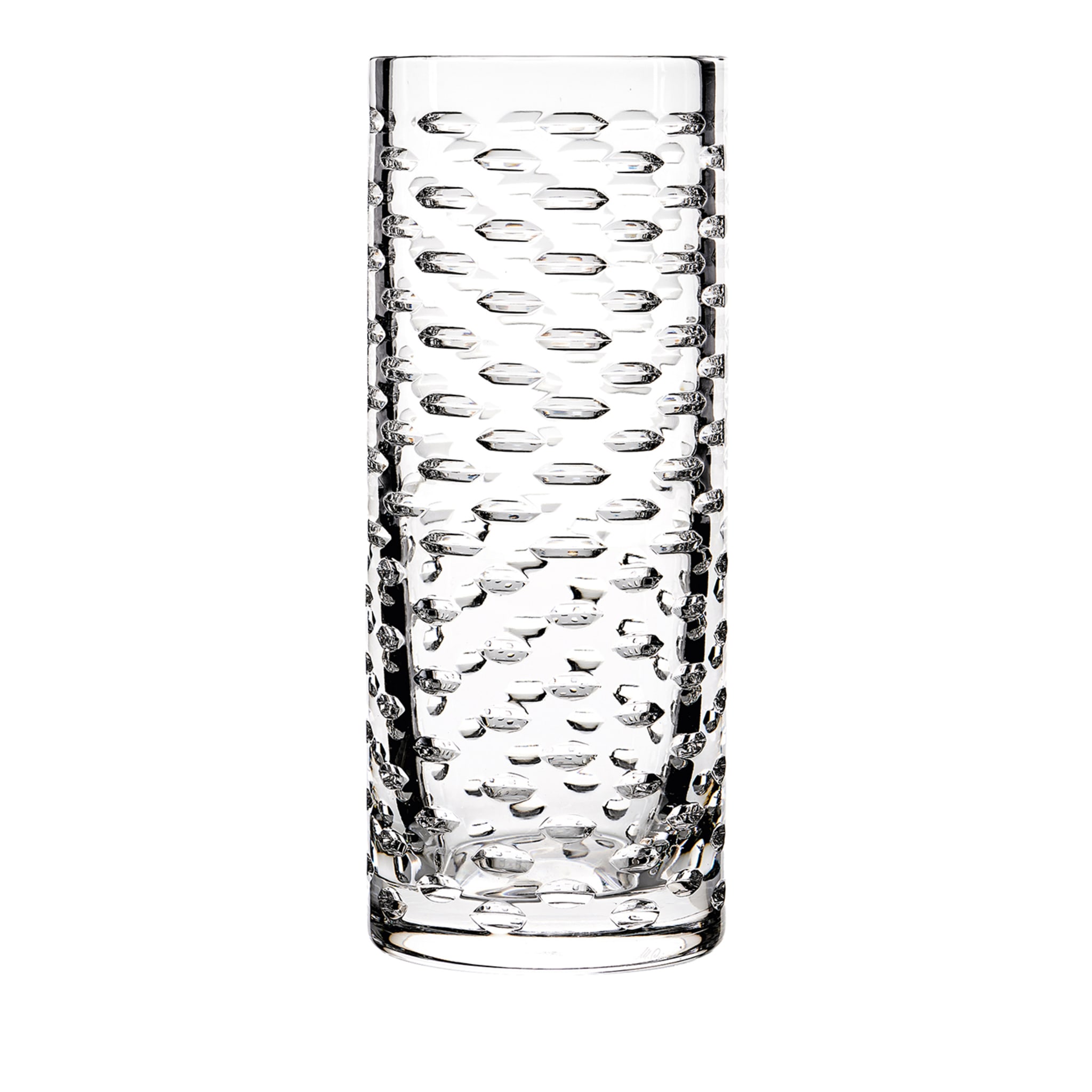 Vase moyen en verre bullé  - Vue principale