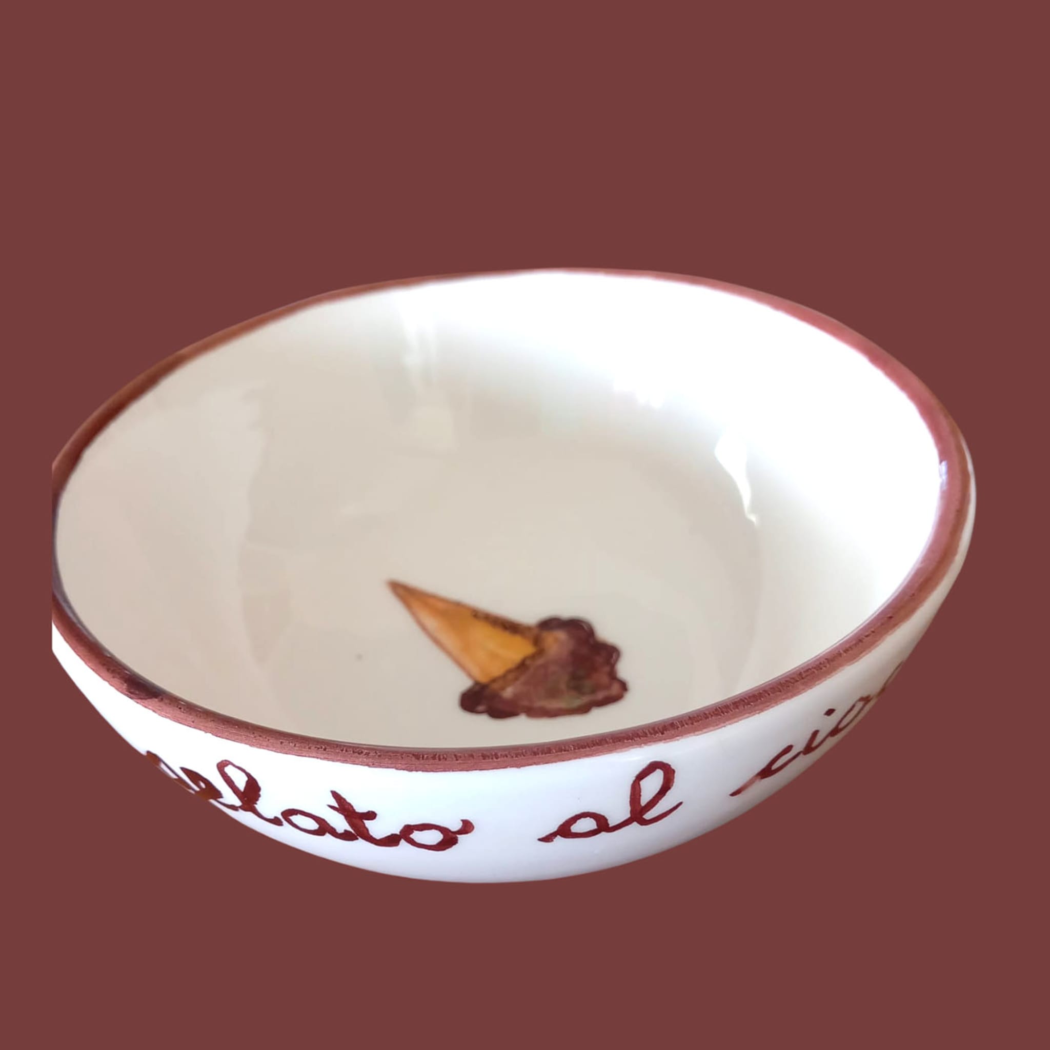 Set of 6 Ceramic Chocolate Ice-Cream Bowls  - Alternative view 1