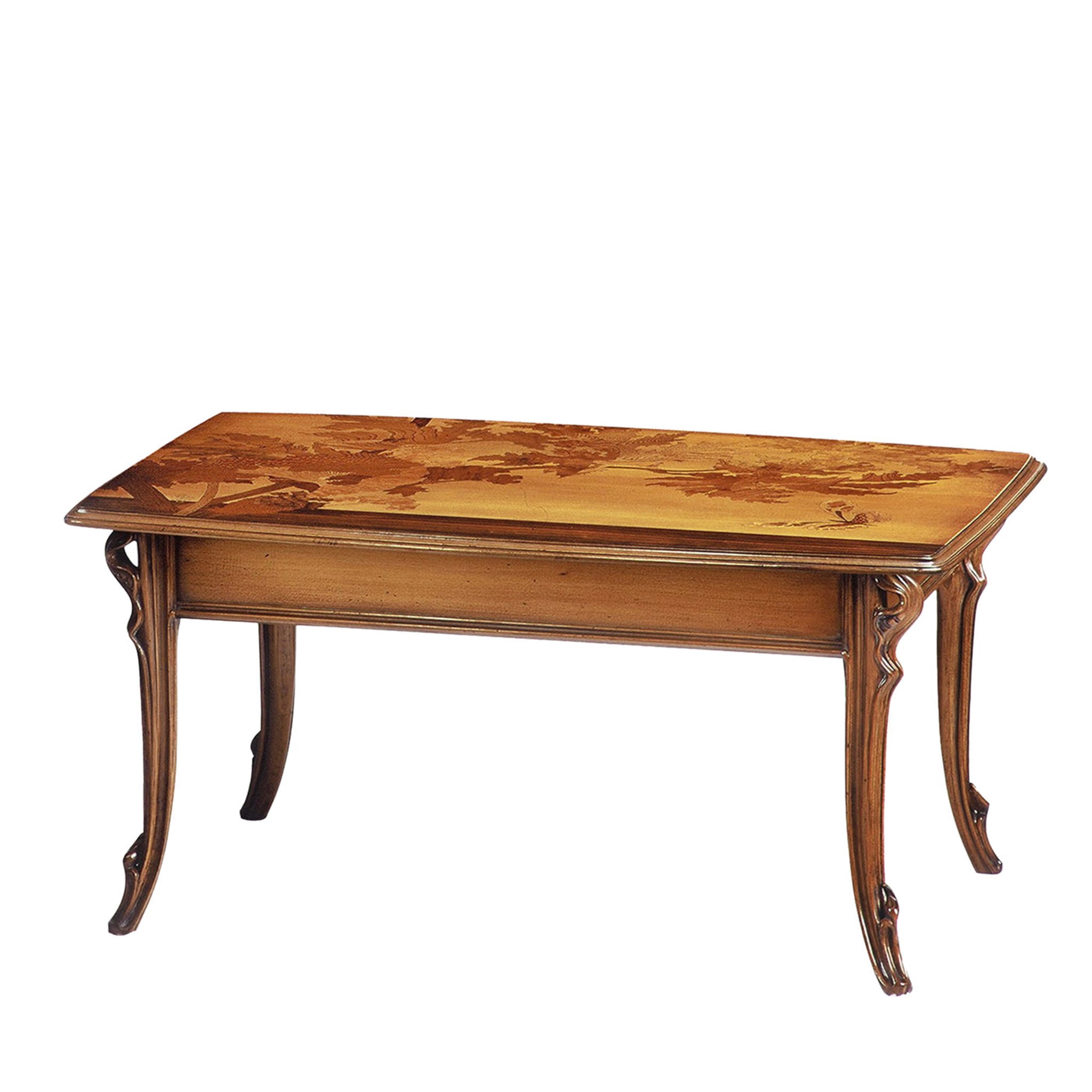 French Art Nouveau-Style Rectangular Coffee Table by Emile Gallè - Main view