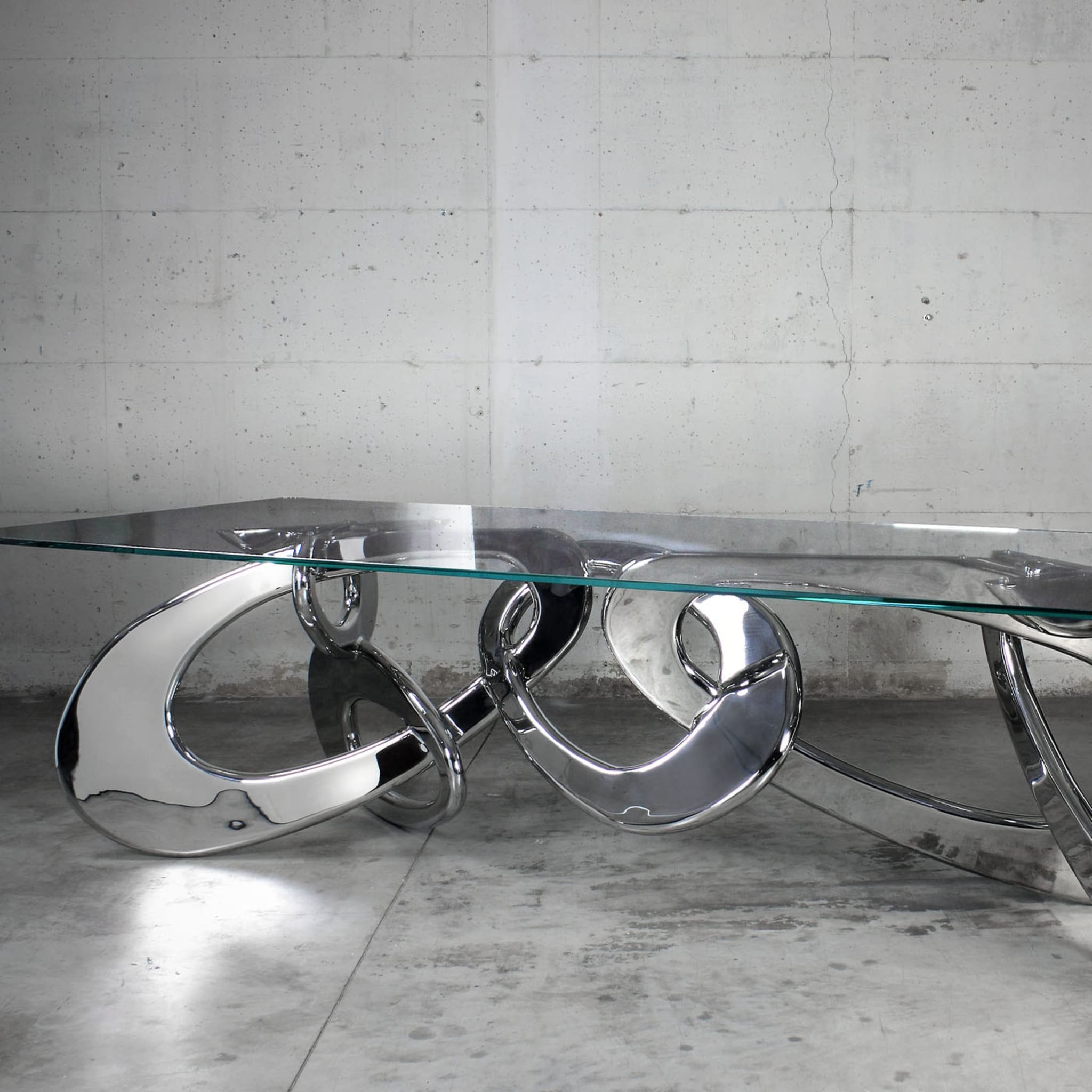 Chained Up Steel Dining Table - Alternative view 4