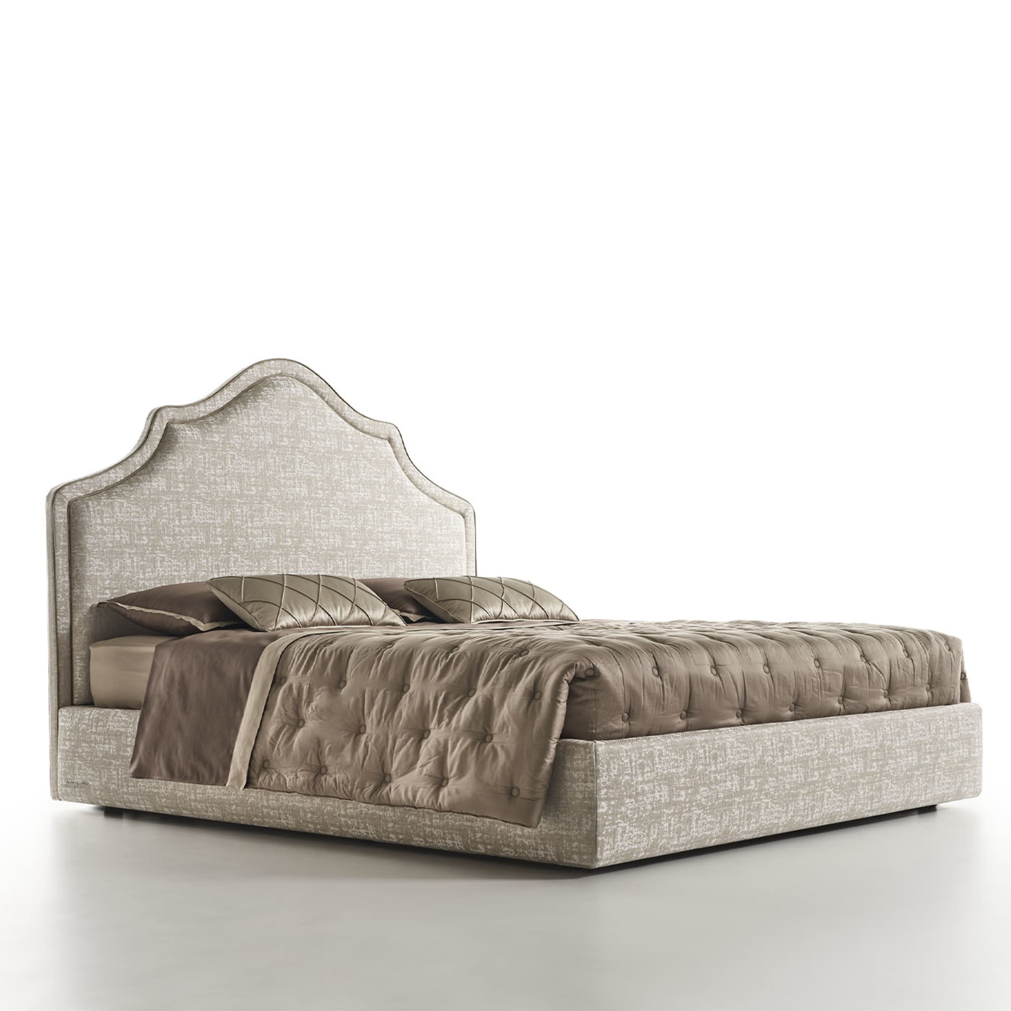 Alan Melange Taupe Double Bed - Alternative view 1