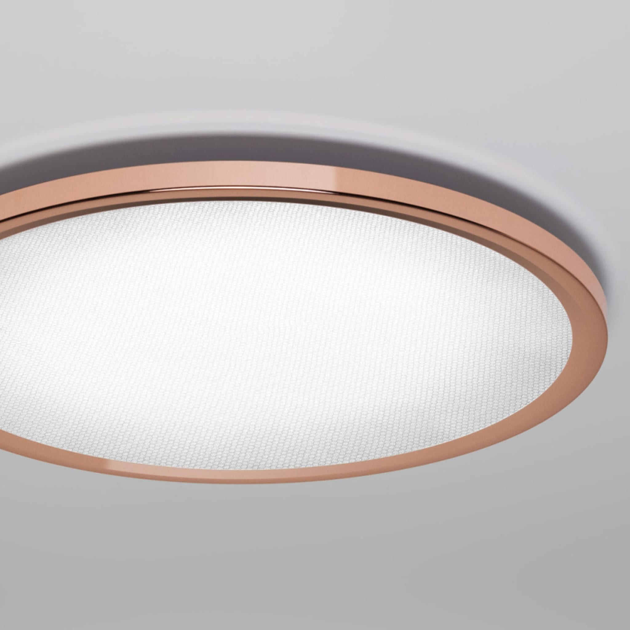 Hinomaru S Small Pink Gold Ceiling Lamp - Alternative view 3