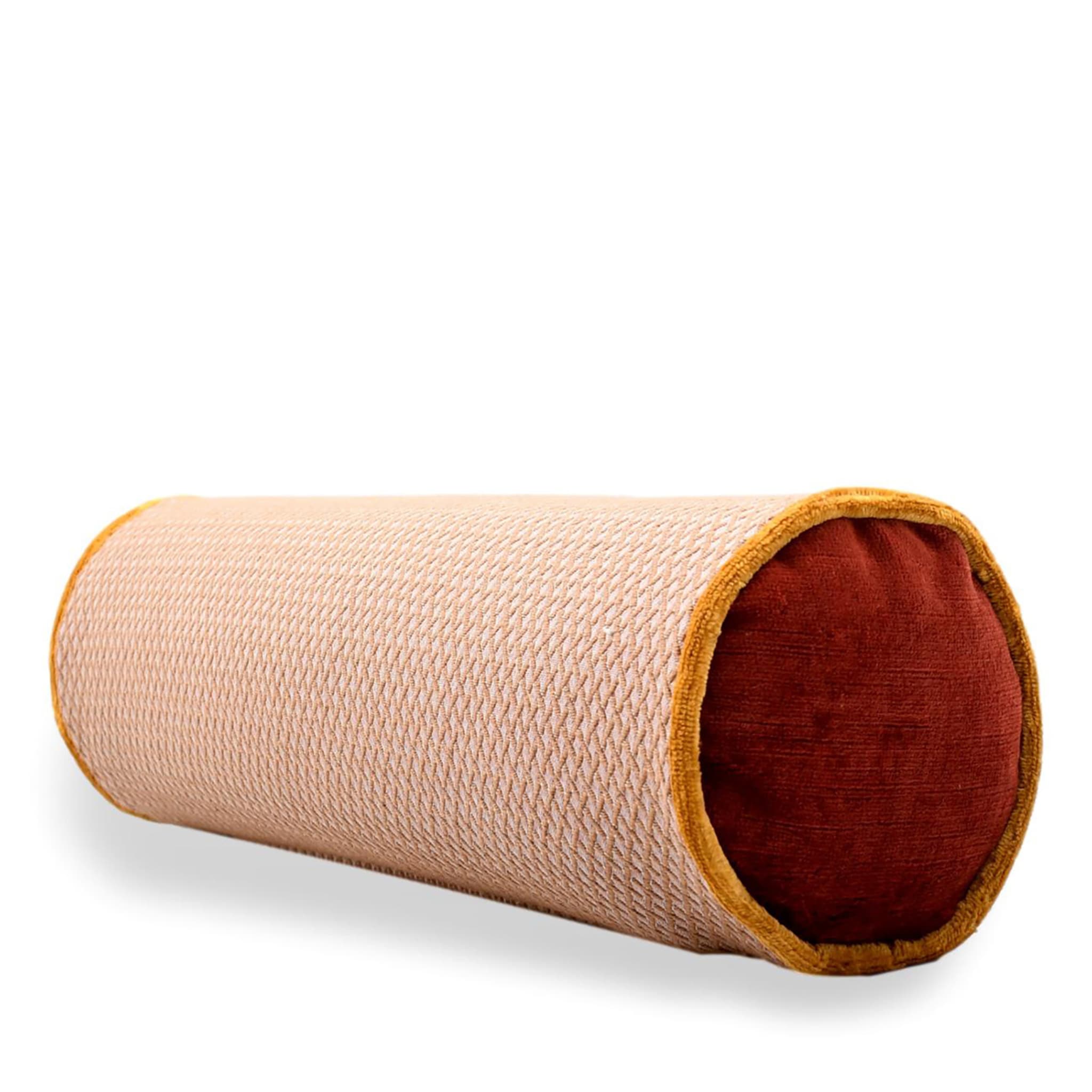 Roll Cushion in False Unit Jacquard Fabric - Alternative view 1