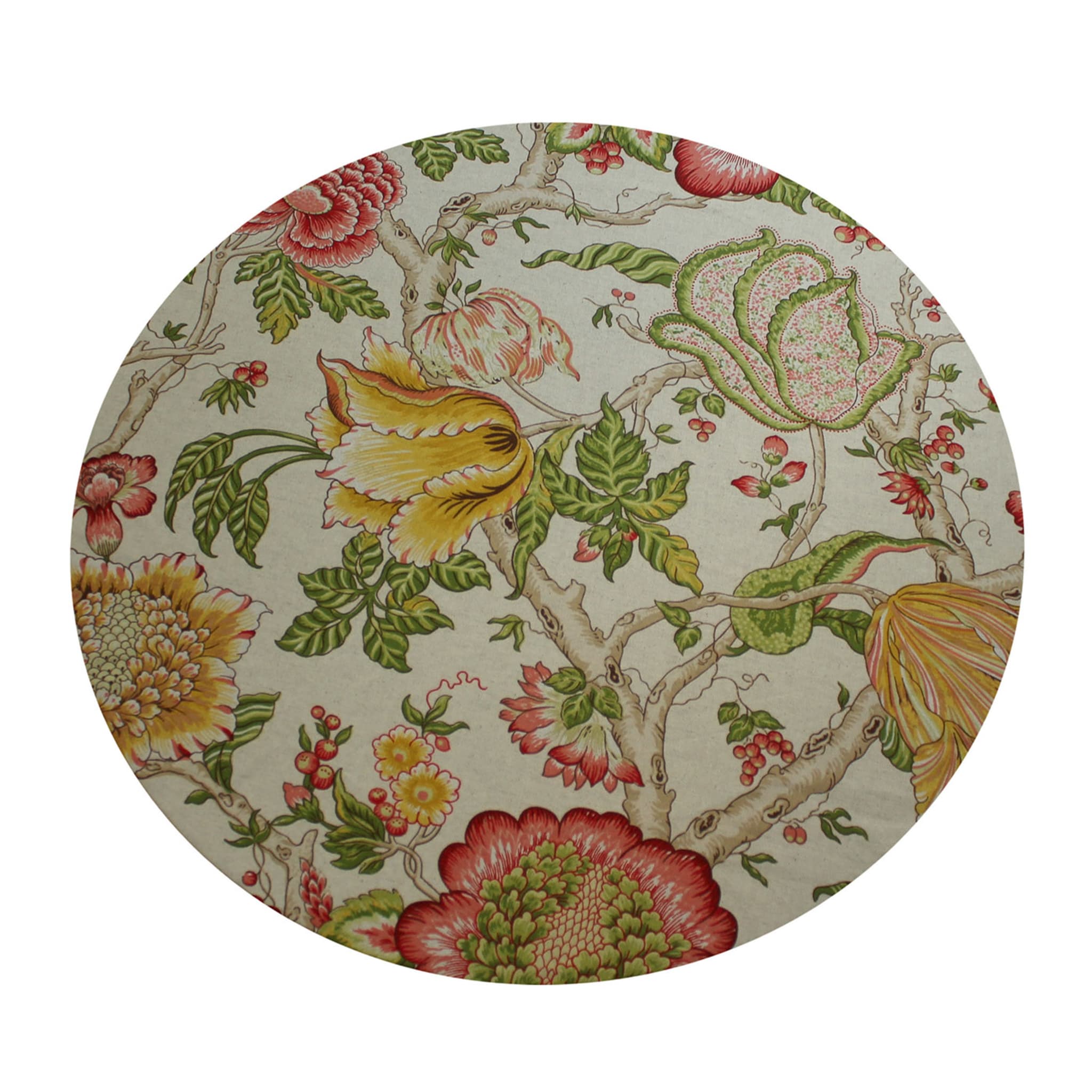 Set of 2 Cuffiette Extra-Small Round Floral Placemats #3 - Main view