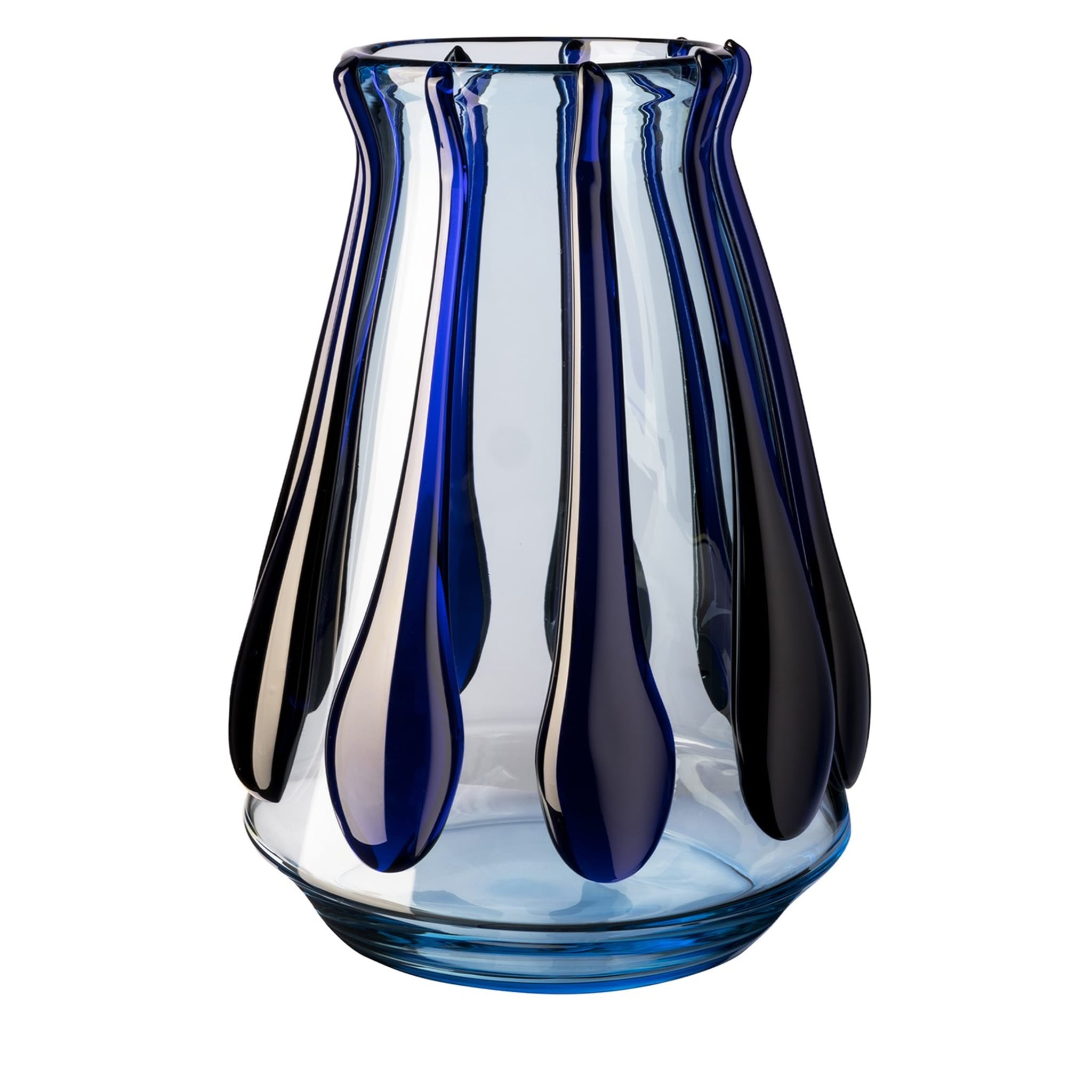 Vaso blu e azzurro di Colate di Carlo Moretti - Vista principale