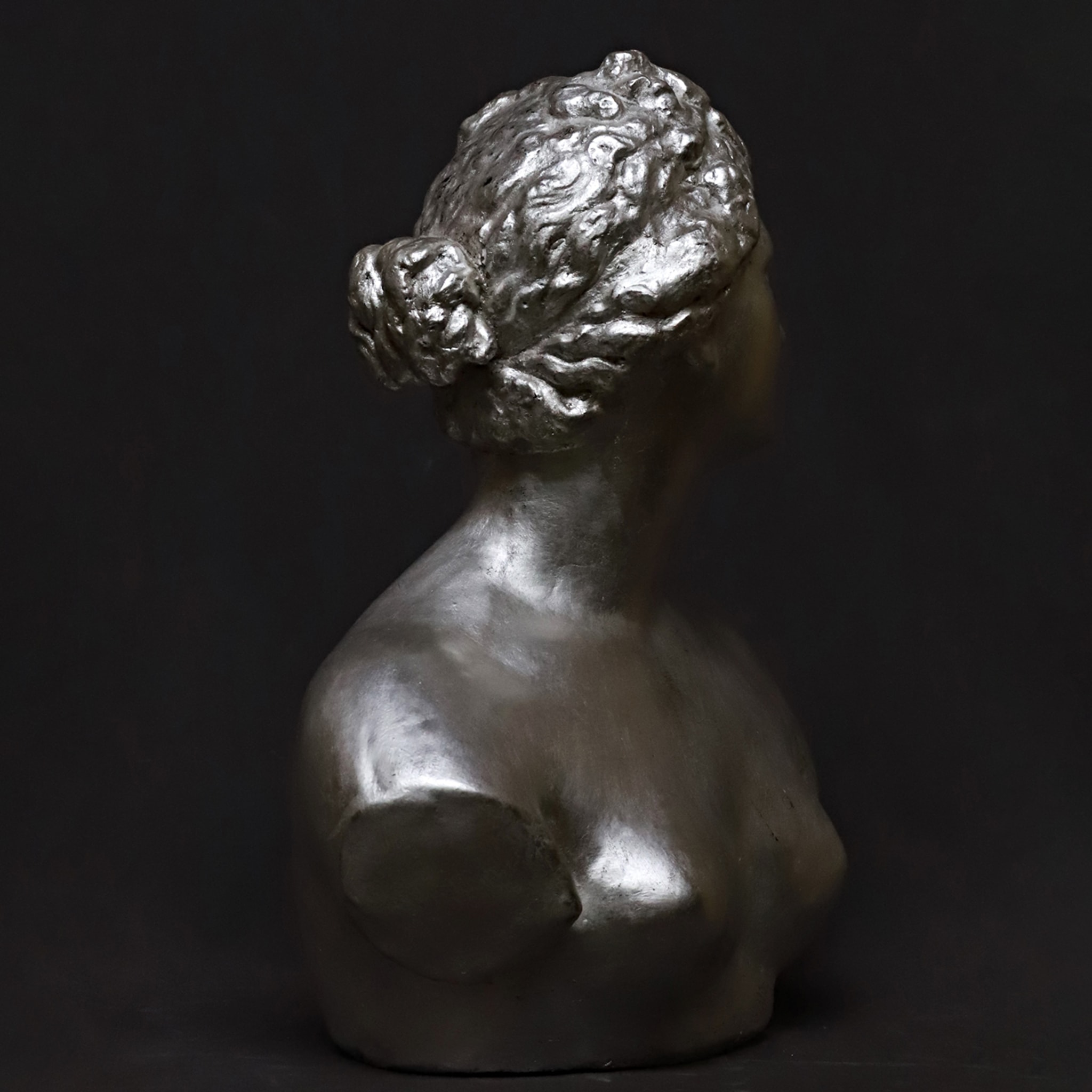 Venere de' Medici Sculpture en plâtre argenté - Vue alternative 5