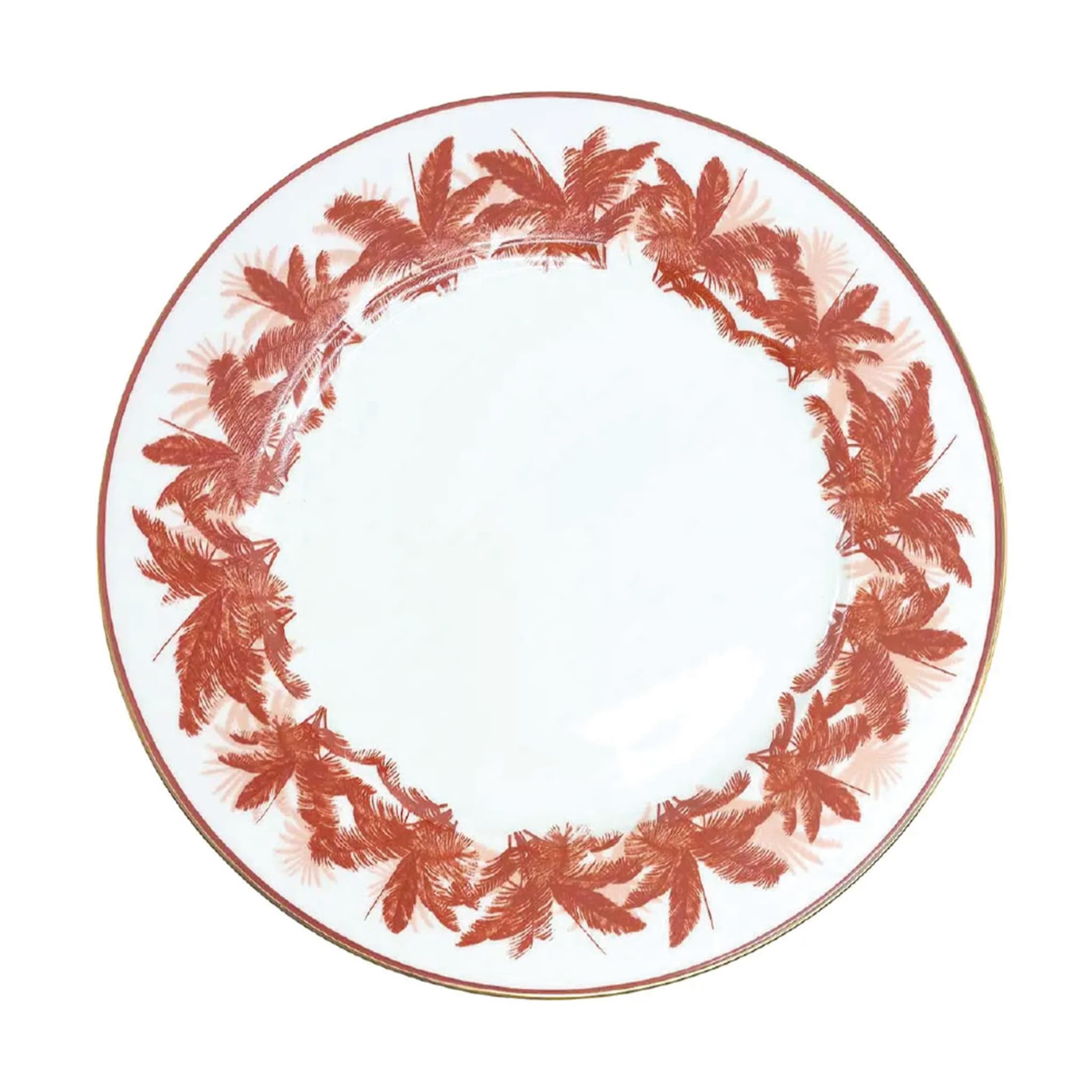 Savana Carmine Set of 6 Red Charger Plates - Main view