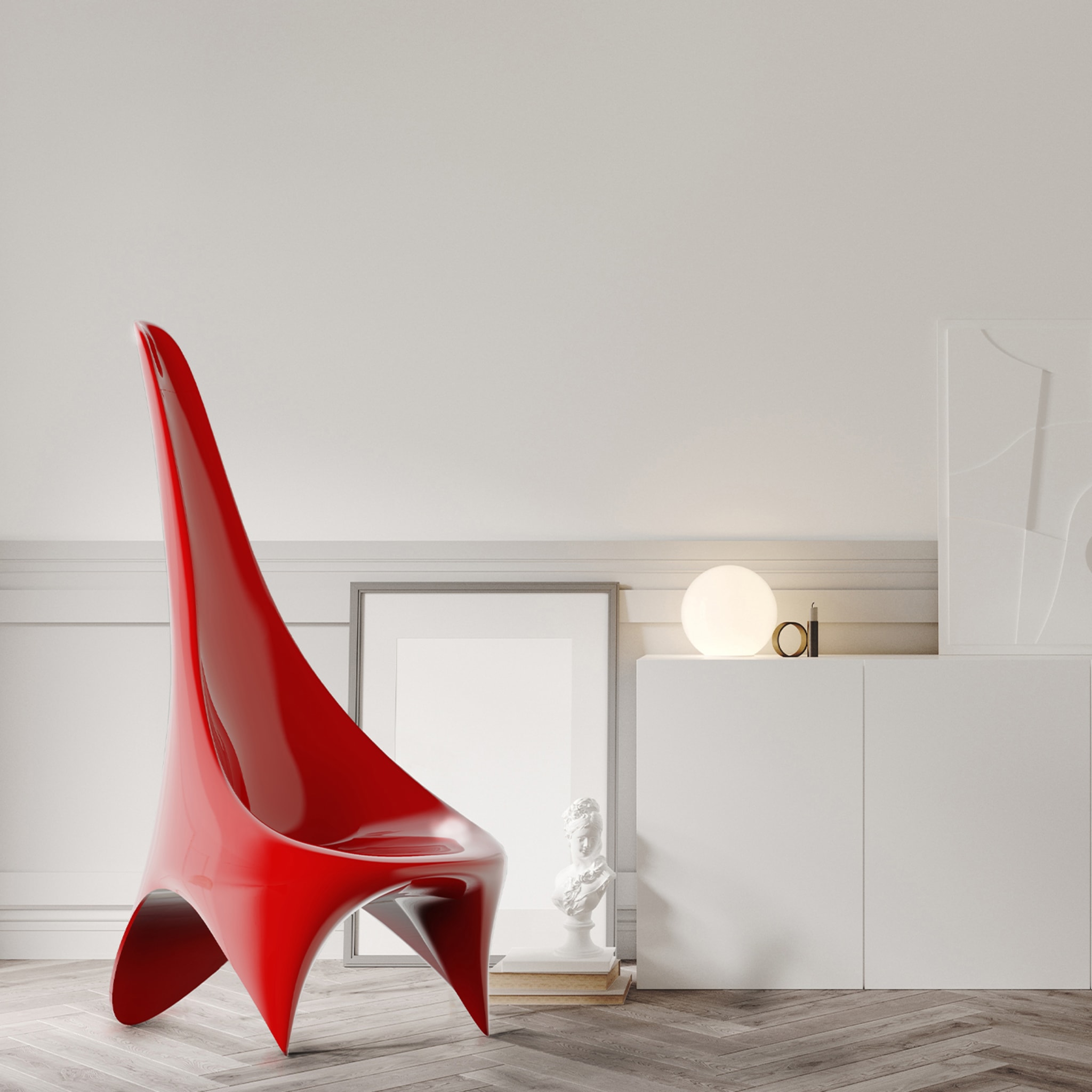 Nyx Red Lounge Chair - Alternative view 5