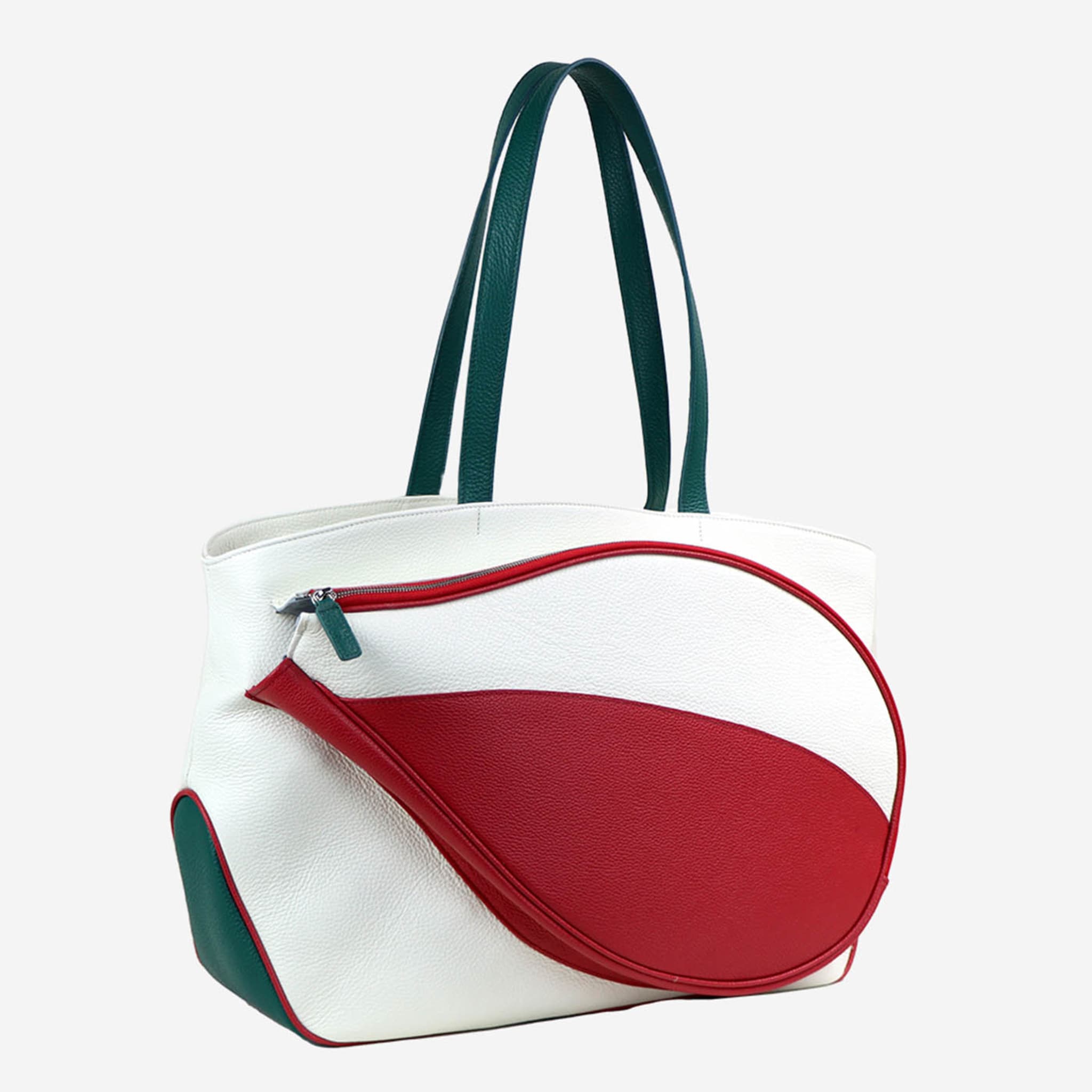Sport White & Red Bag with Tennis-Racket-Shaped Pocket - Alternative view 3