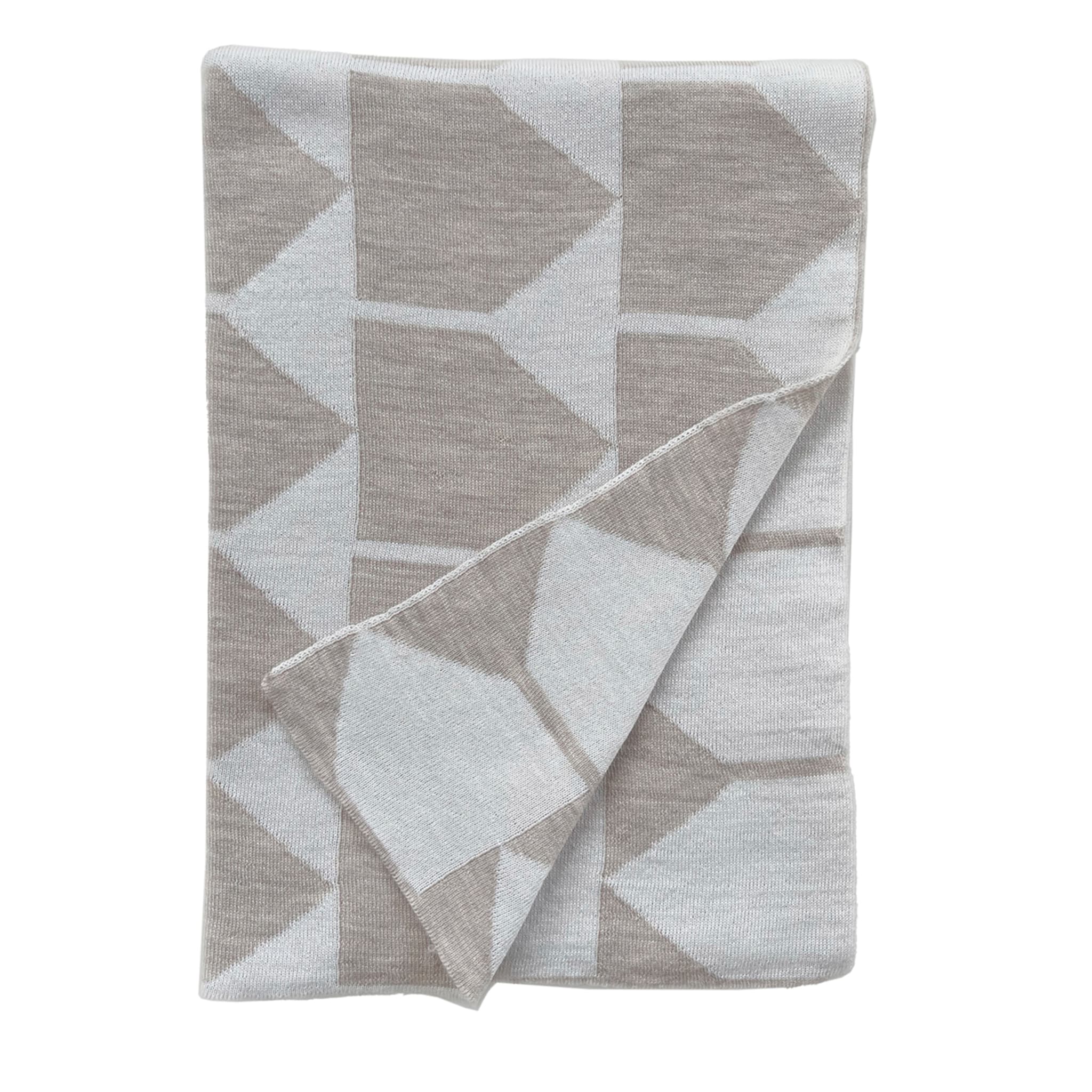 Archetipo Taupe/White Blanket by Makeyourhome + Walter Terruso - Main view