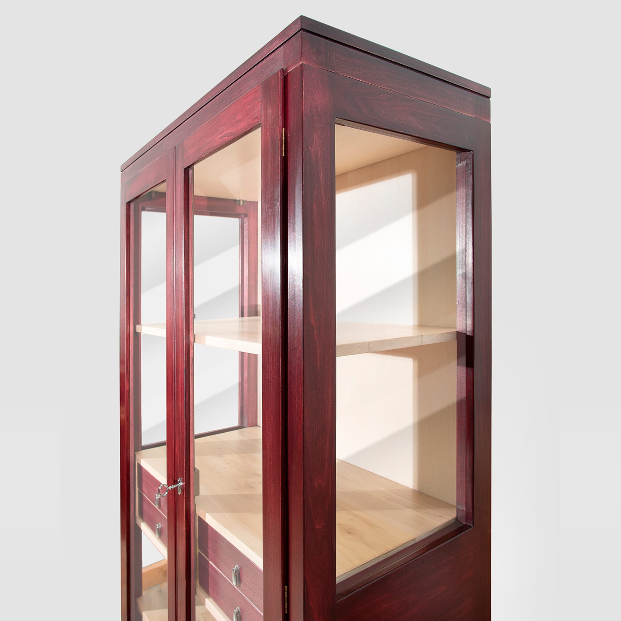Elsa 2-Door Red Display Cabinet by Eugenio Gambella - Alternative view 3