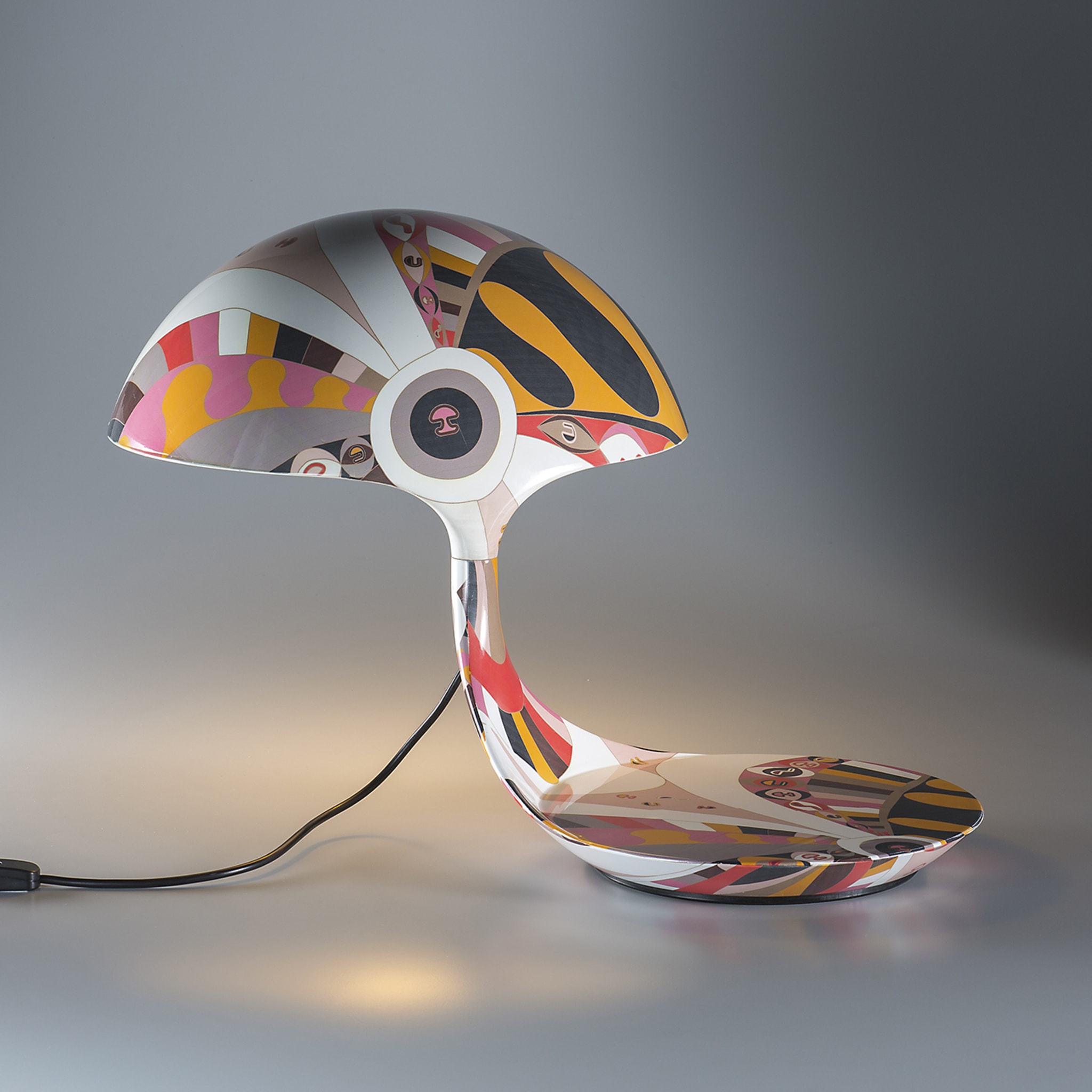 Cobra Texture Polychrome Table Lamp by Massimo Farinatti - Alternative view 3