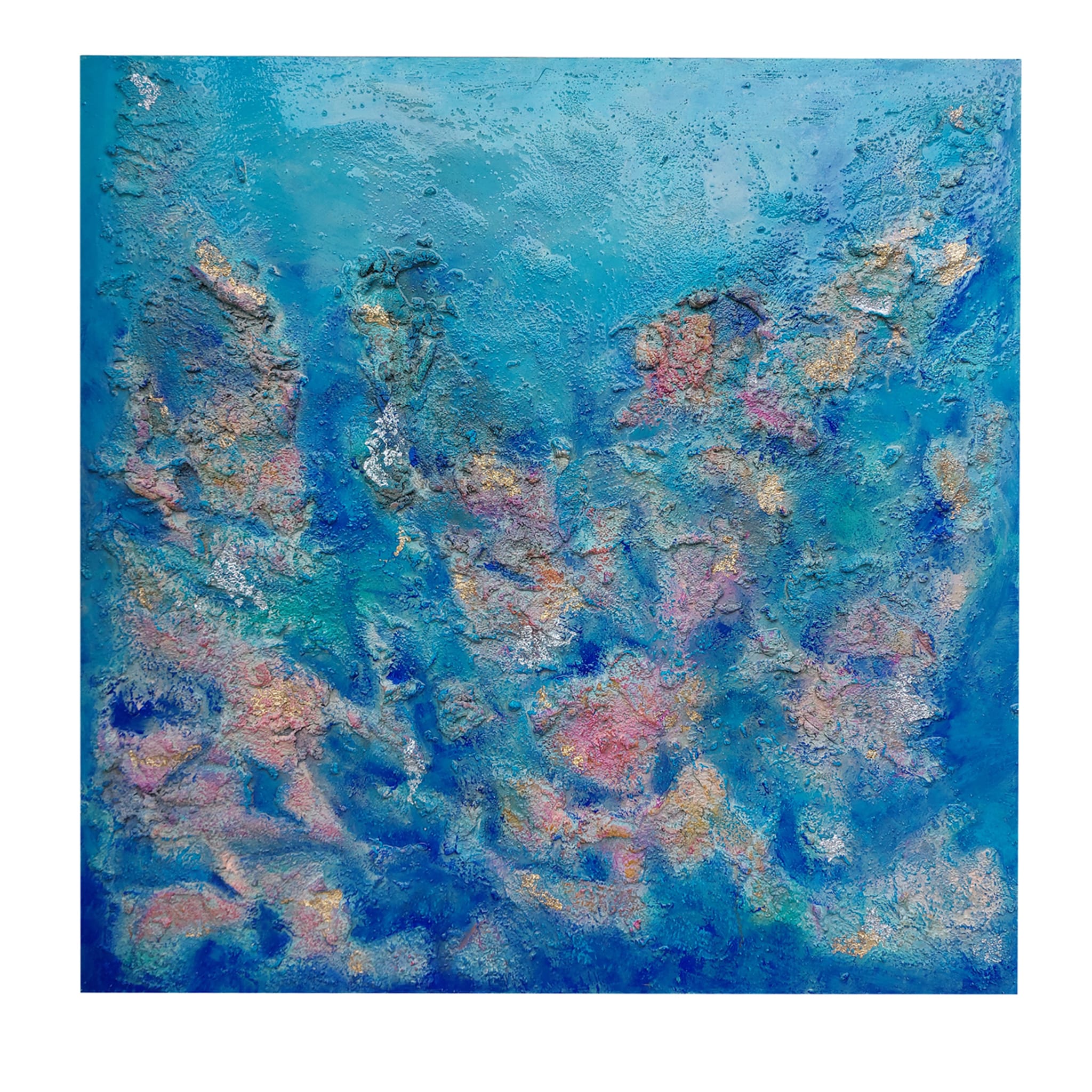 Korallengärten Mixed-Media-Gemälde - Hauptansicht