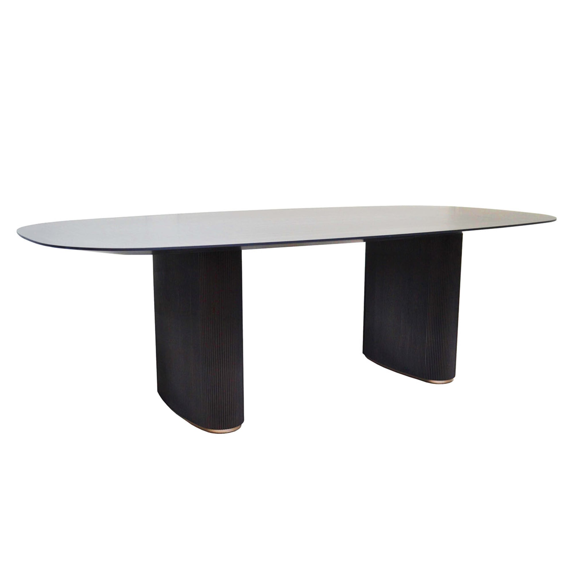 Italian Contemporary Oval Curved Dining Table  - Alternative view 1
