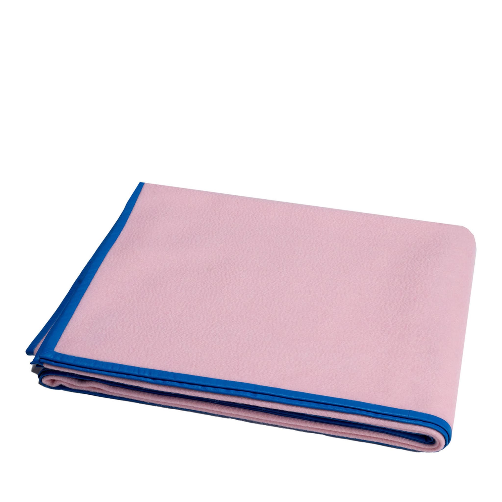 Coperta Biella in pelle blu e rosa - Vista principale