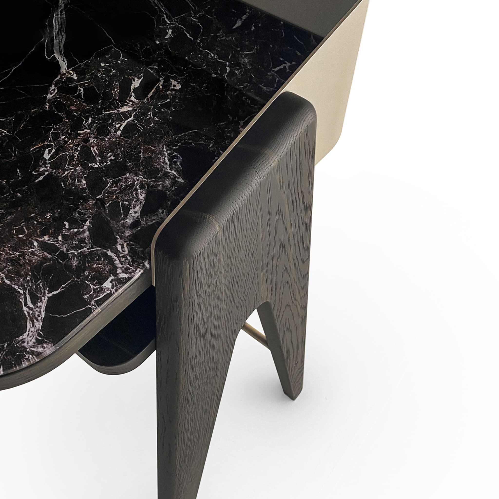 Bavero Breccia Imperiale Schreibtisch mit Marmor- und Eichenholz-Effekt - Alternative Ansicht 1