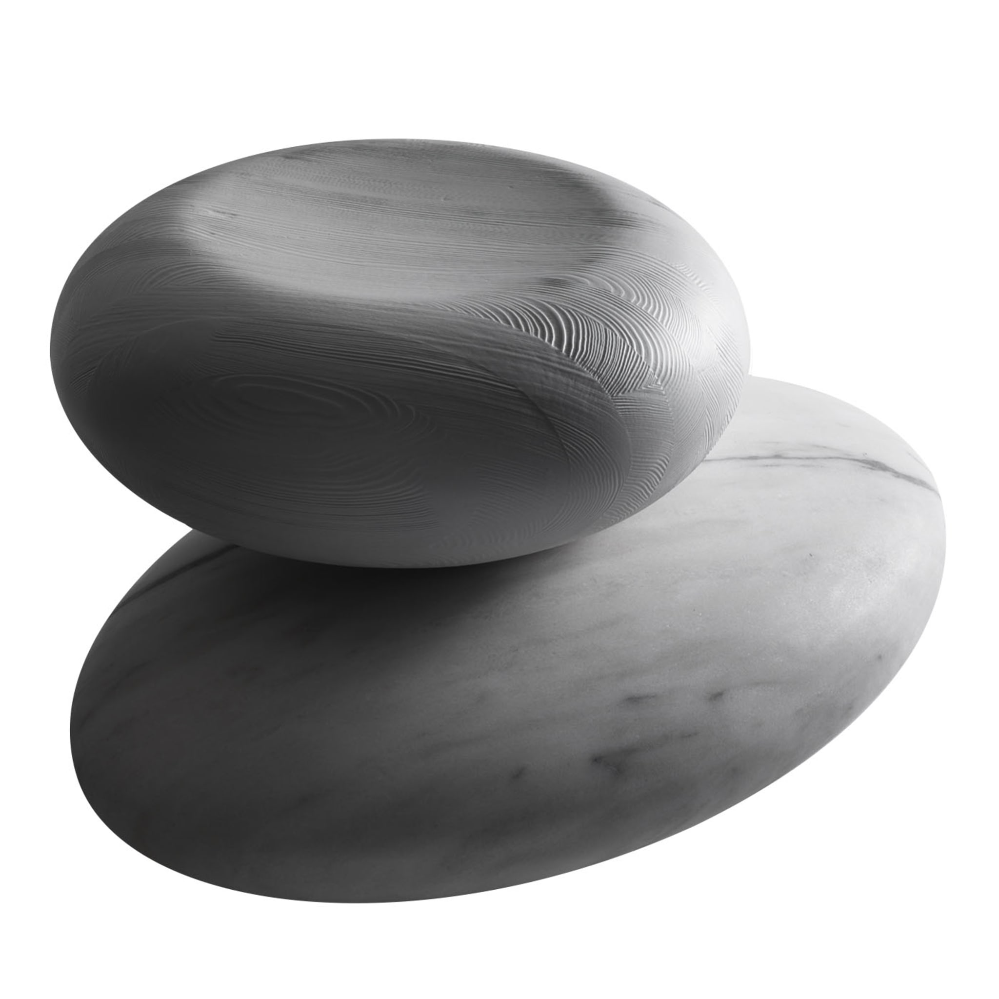 Pavé Stone Small Coffee Table and Seat by Enzo Berti - Main view