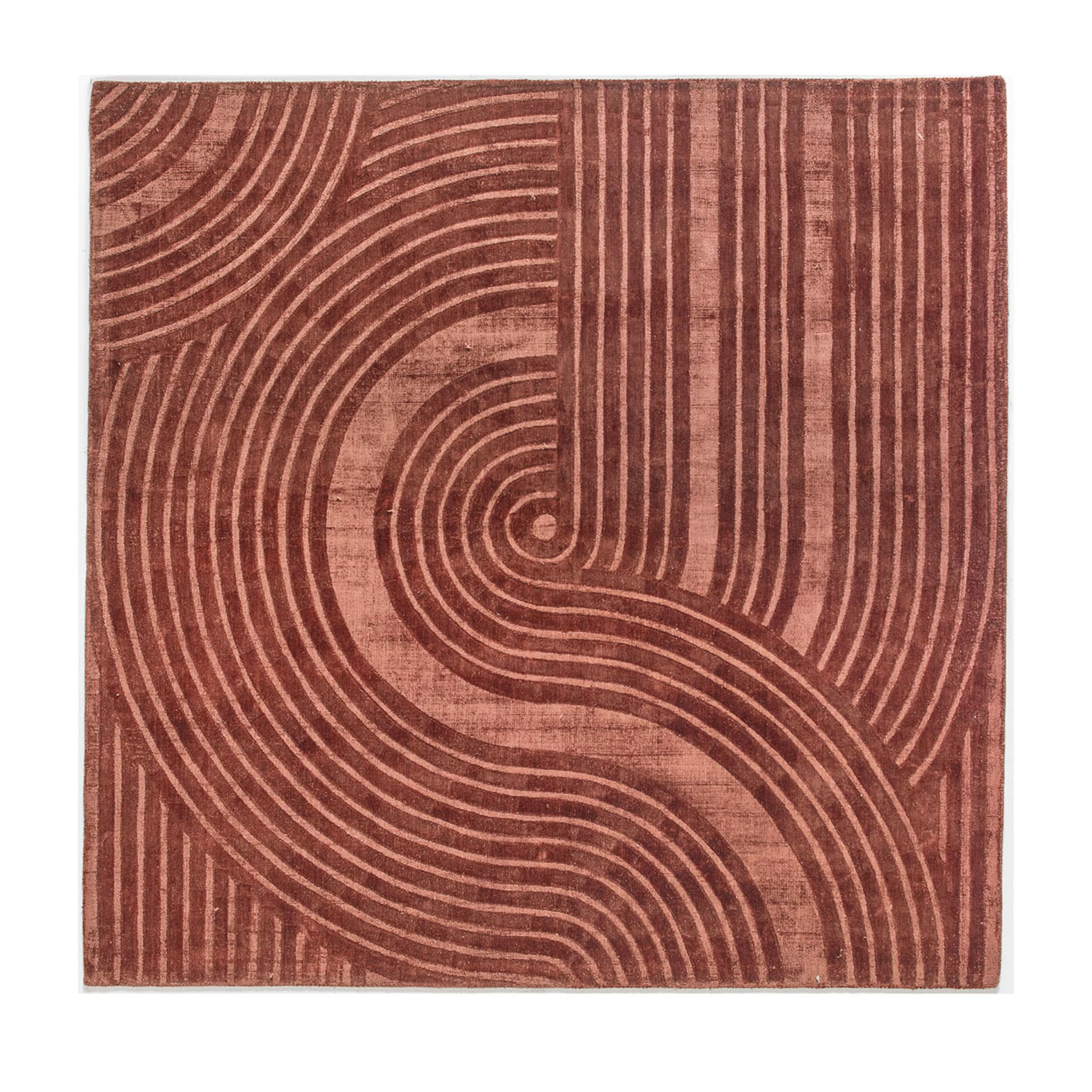 Tapis carré Zen Rust - Vue principale