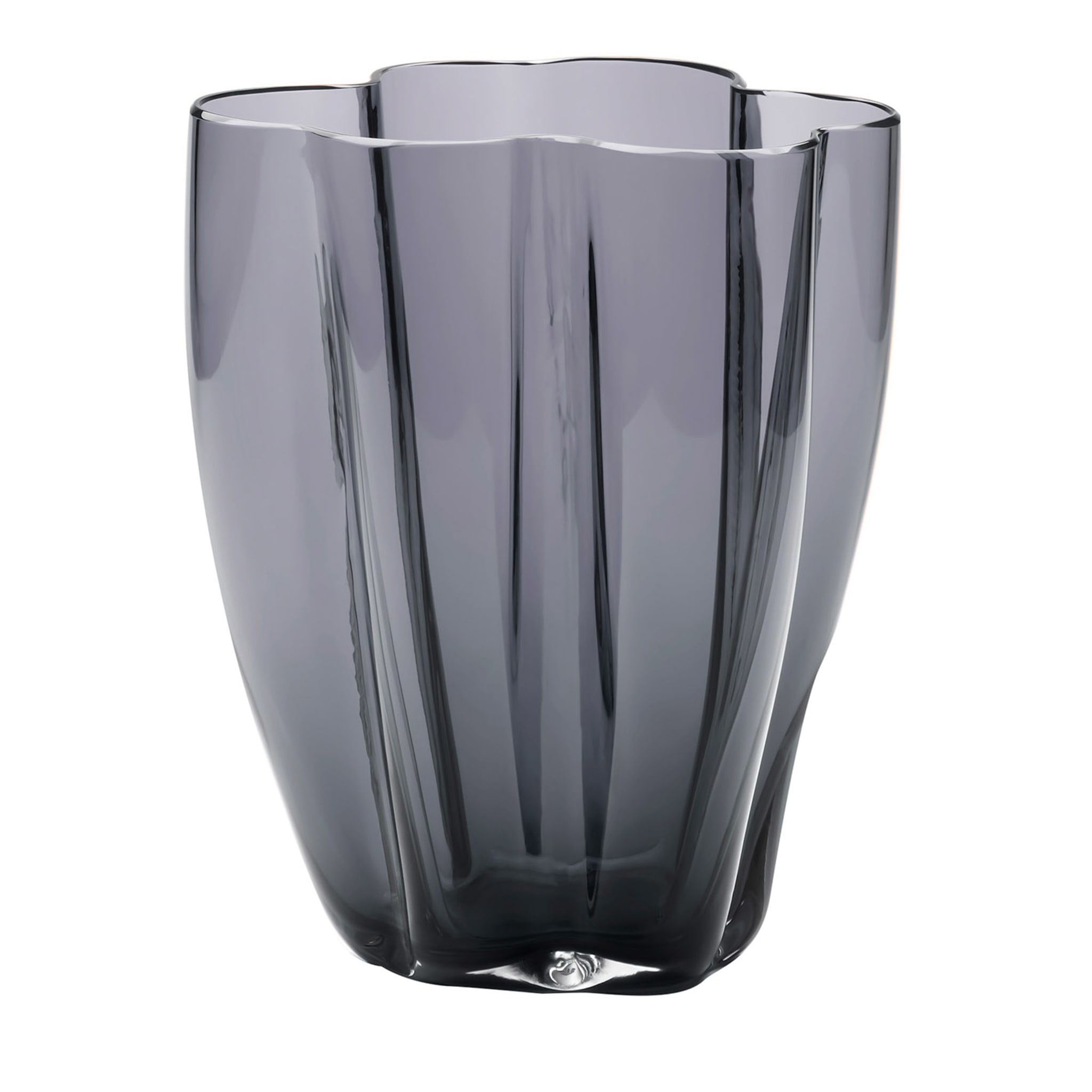 Petalo Steel Grey Small Vase - Main view