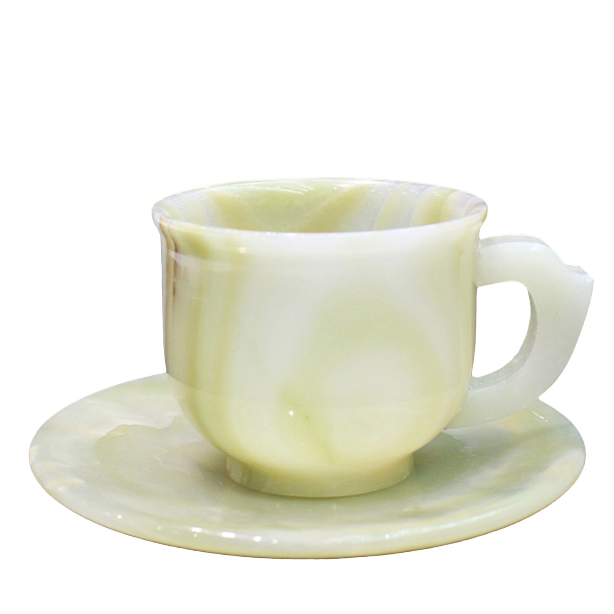 Green Onyx Espresso Cup with Saucer - Main view