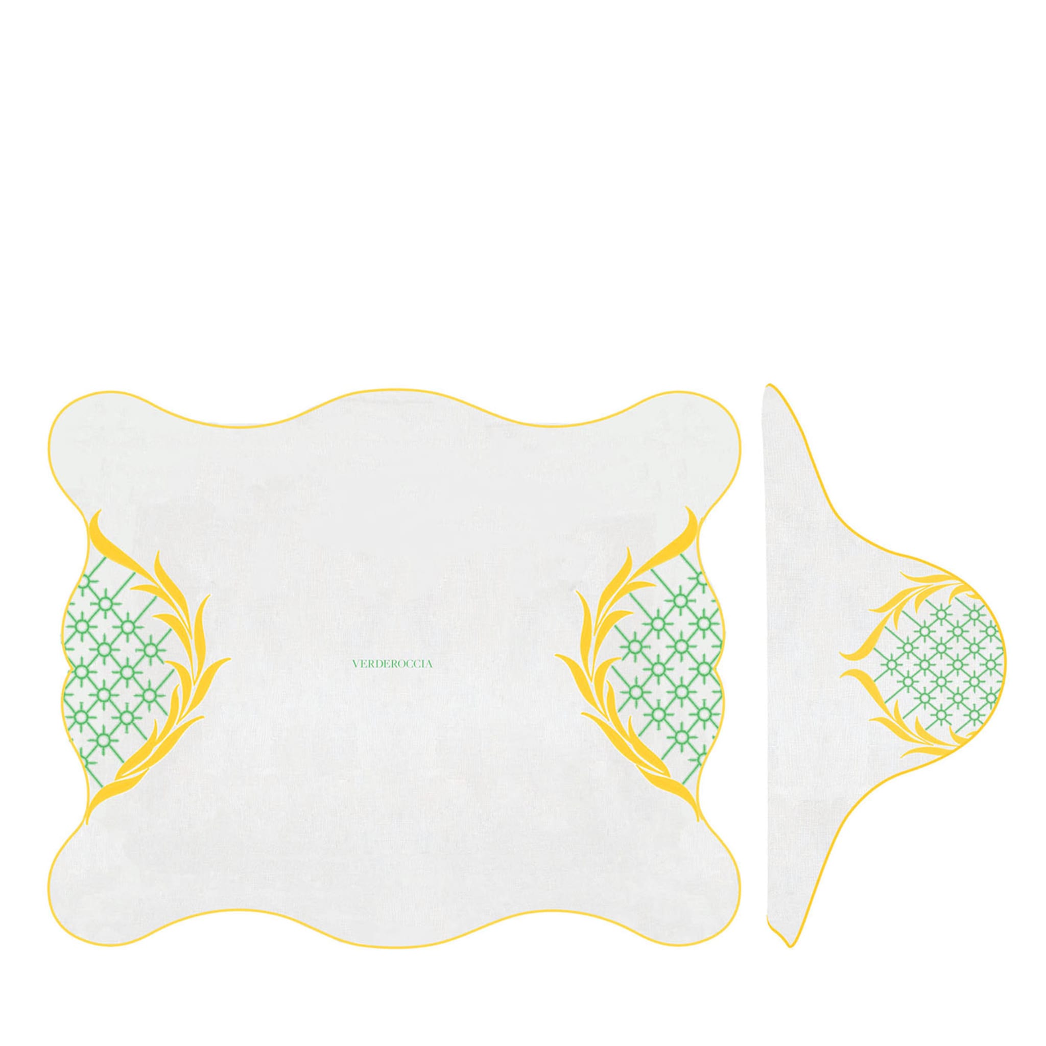 Ananas White and Yellow Dede Place Setting - Main view