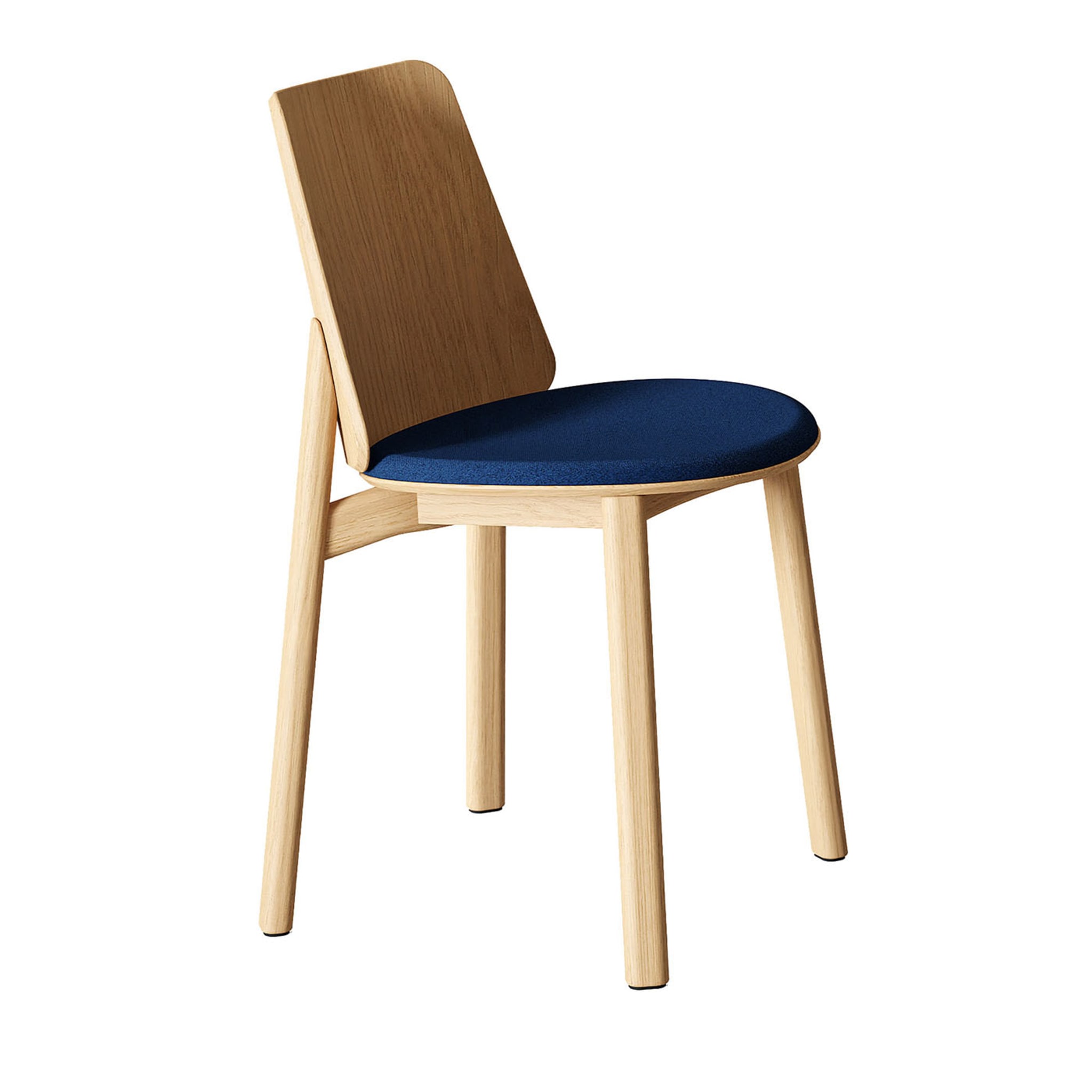 Billa Beige & Blue Chair by Claudio Avetta - Main view